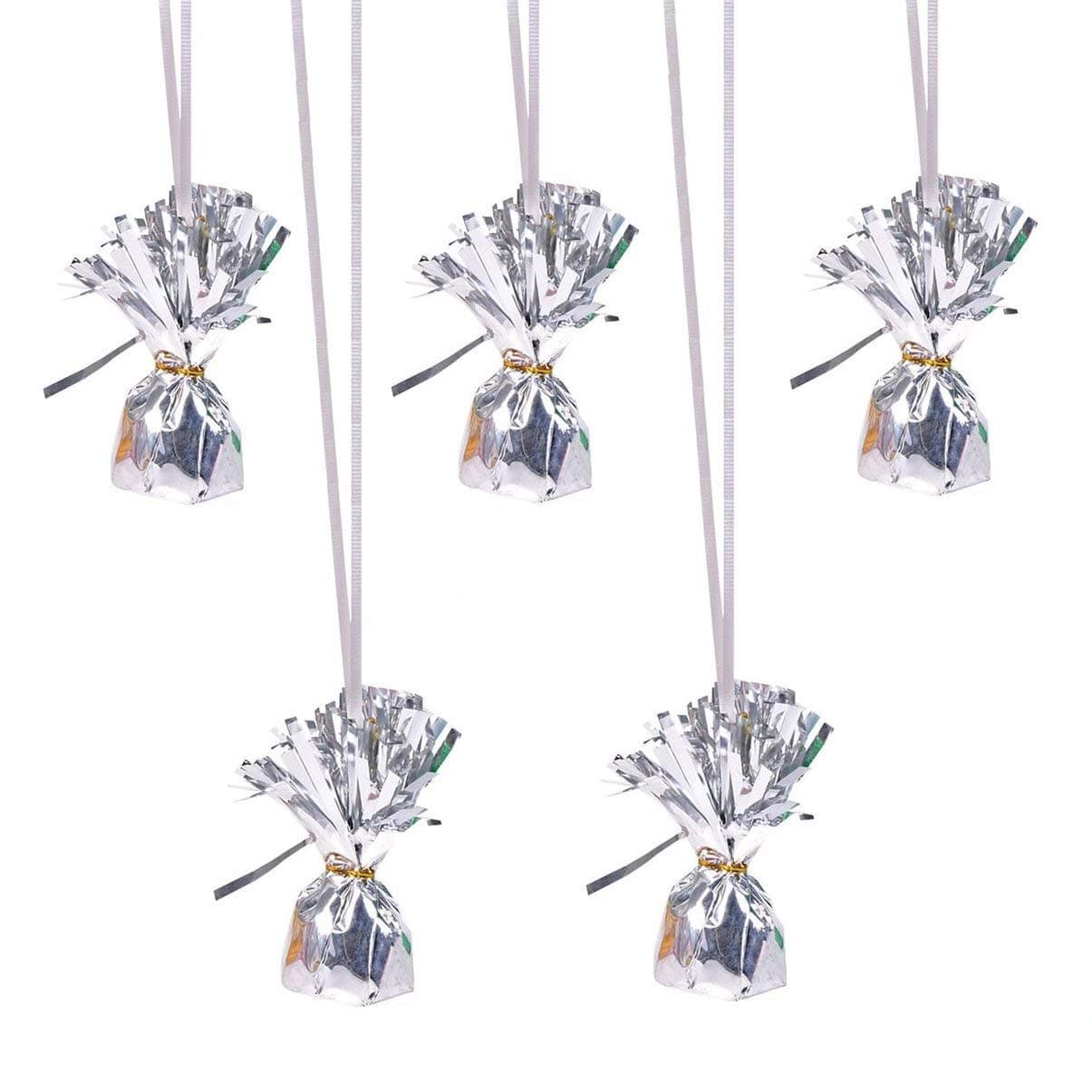 DelightBox SLV12 Balloon Weight, Silver, One Dozen per Order
