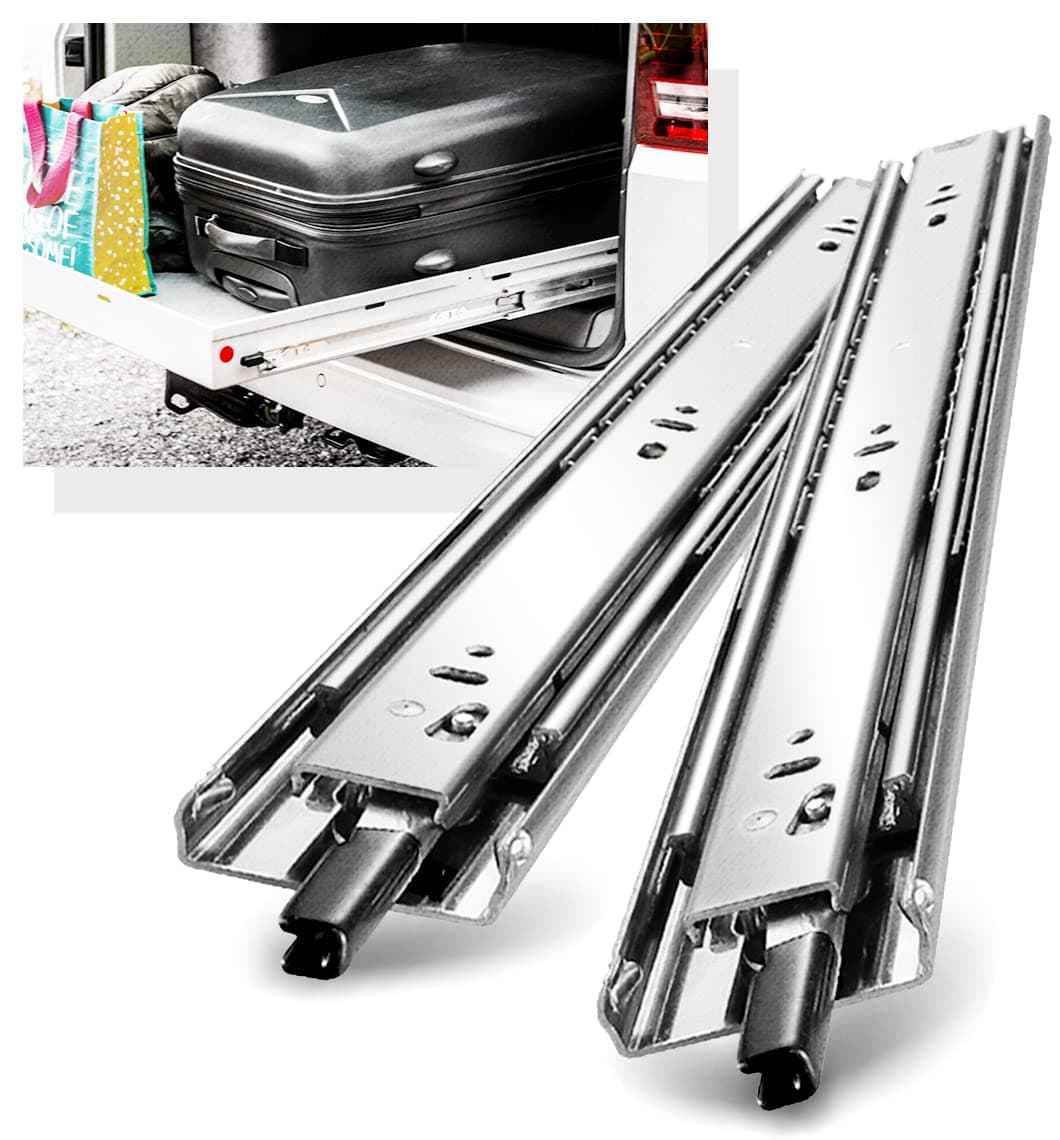 YENUO Locking Heavy Duty Drawer Slides Full Extension 12–40 Inch 135LB