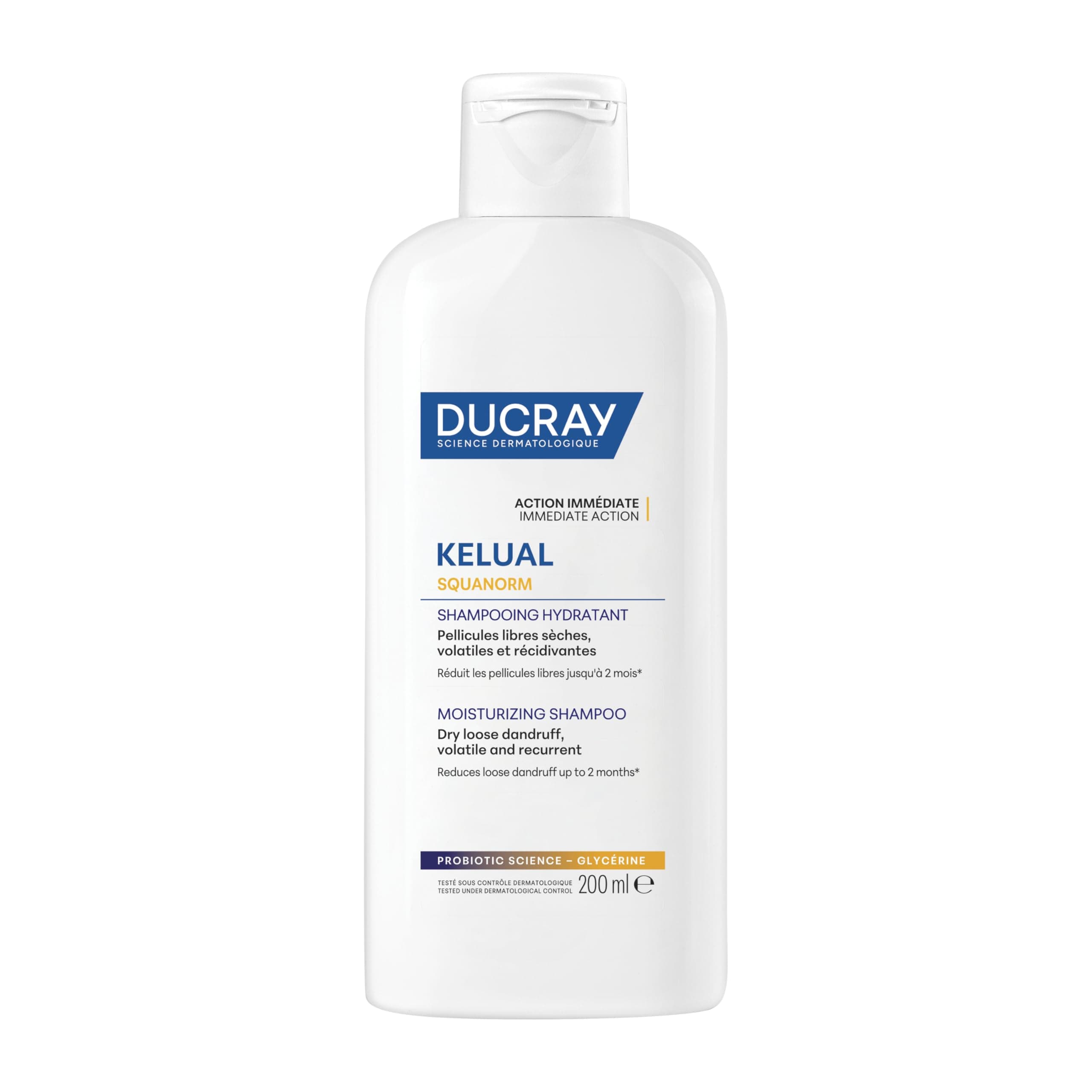 Ducray Kelual Squanorm moisturizing shampoo for dry scalp, 200ml