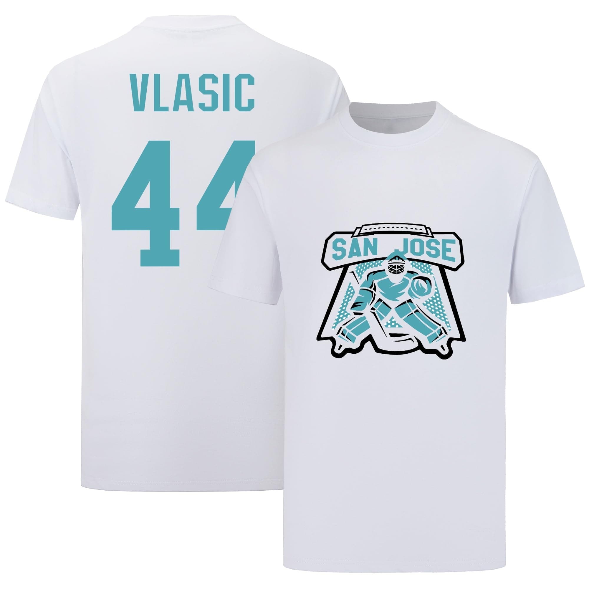 13 Marc-Edouard Vlasic Shirt Tshirt T-Shirt White Hockey 100% Cotton Shirt Jersey for Mens/Womens/Kids