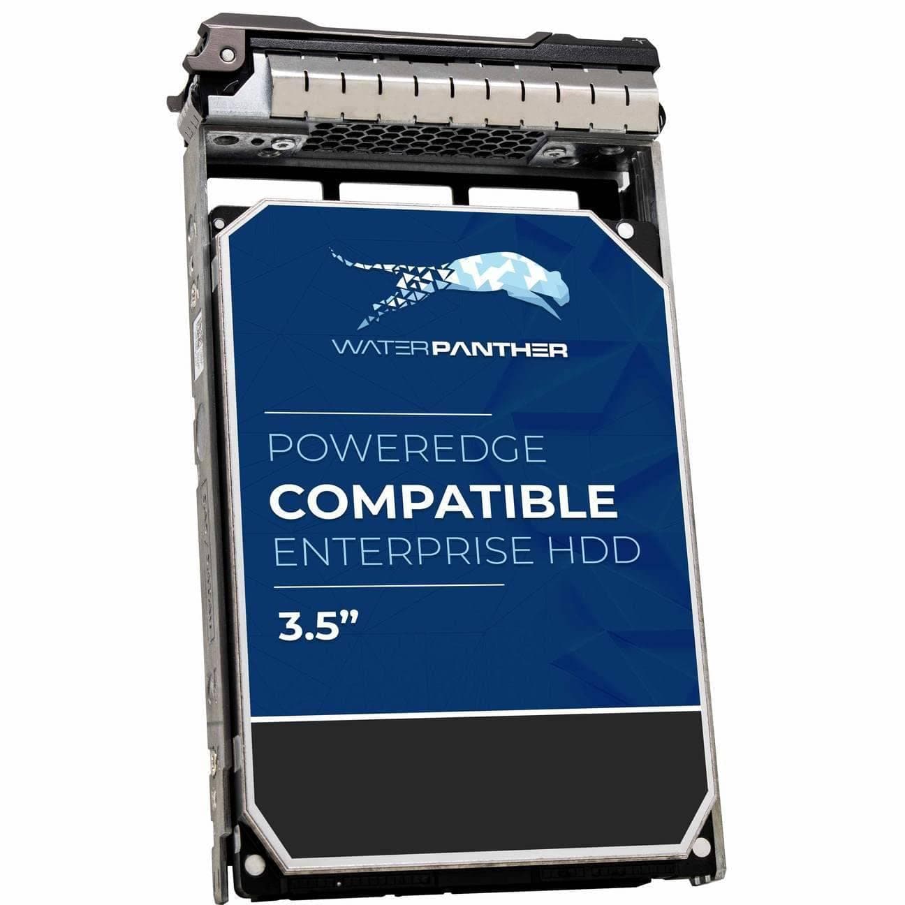 Water Panther 18TB 7200 RPM SAS 12Gb/s 3.5-Inch Enterprise Hard Disk Drive in 13G Tray Compatible with Dell PowerEdge Servers R730XD R730 T340 T330 T640 T630 T440 (Renewed)
