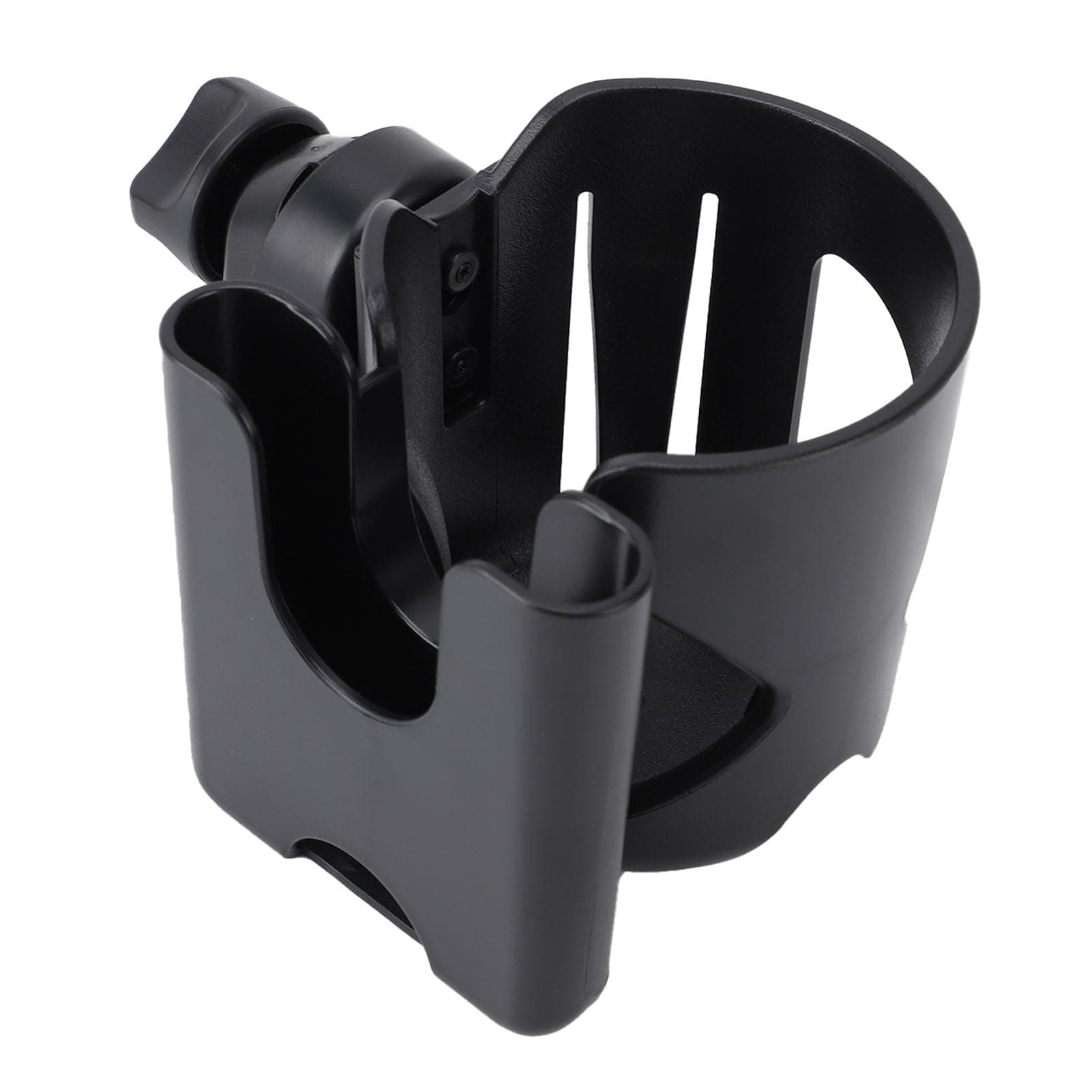2-in-1 Stroller Drink Holder with Phone Holder, Adjustable Drink/Coffee Cup Holder, 360 Degree Rotation, Universal Drink Holder for Stroller,