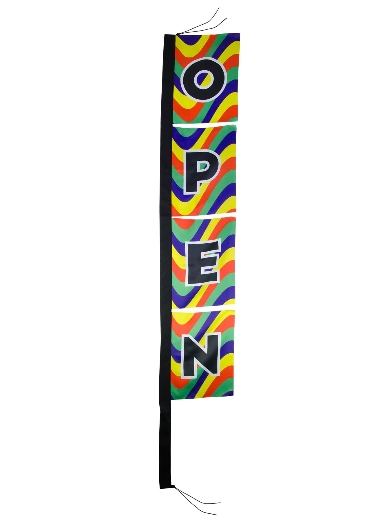 In the Breeze Open Sign 4-Section Banner Flag