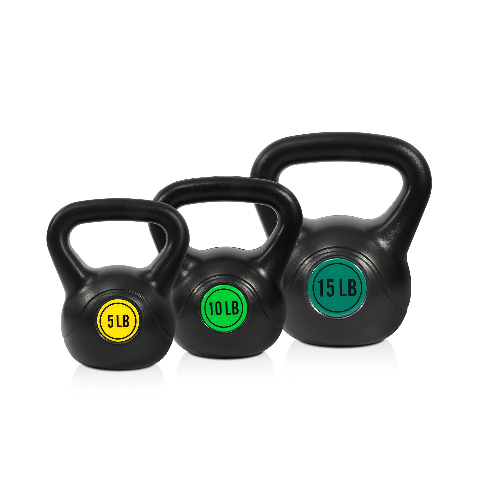 Fitvids Kettlebell Sets 4 Piece Strength Training KettleBells Weight Set 5lb, 10lb, 15lb, 20lb Kettle Bell