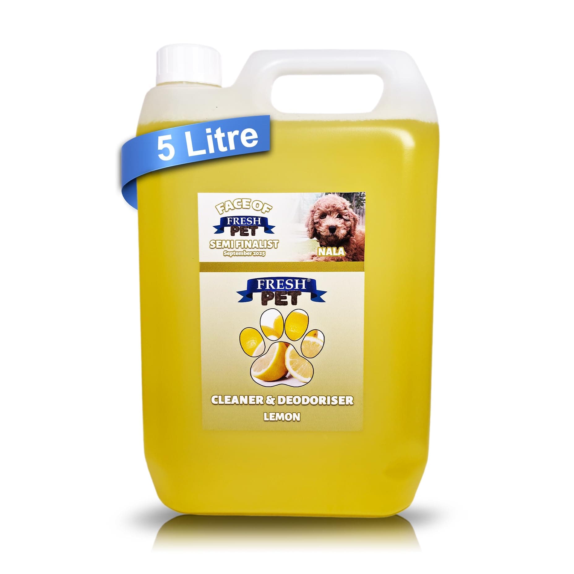 Trade Chemicals Fresh Pet Kennel/Cattery Disinfectant and Deodoriser - 5L (LEMON)