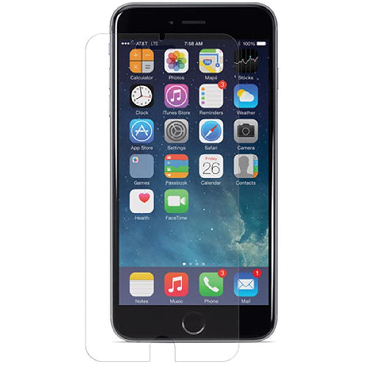 NewerTech NuGuard KXs Impact X-Orbing Screen Armor for iPhone 6/6S Plus