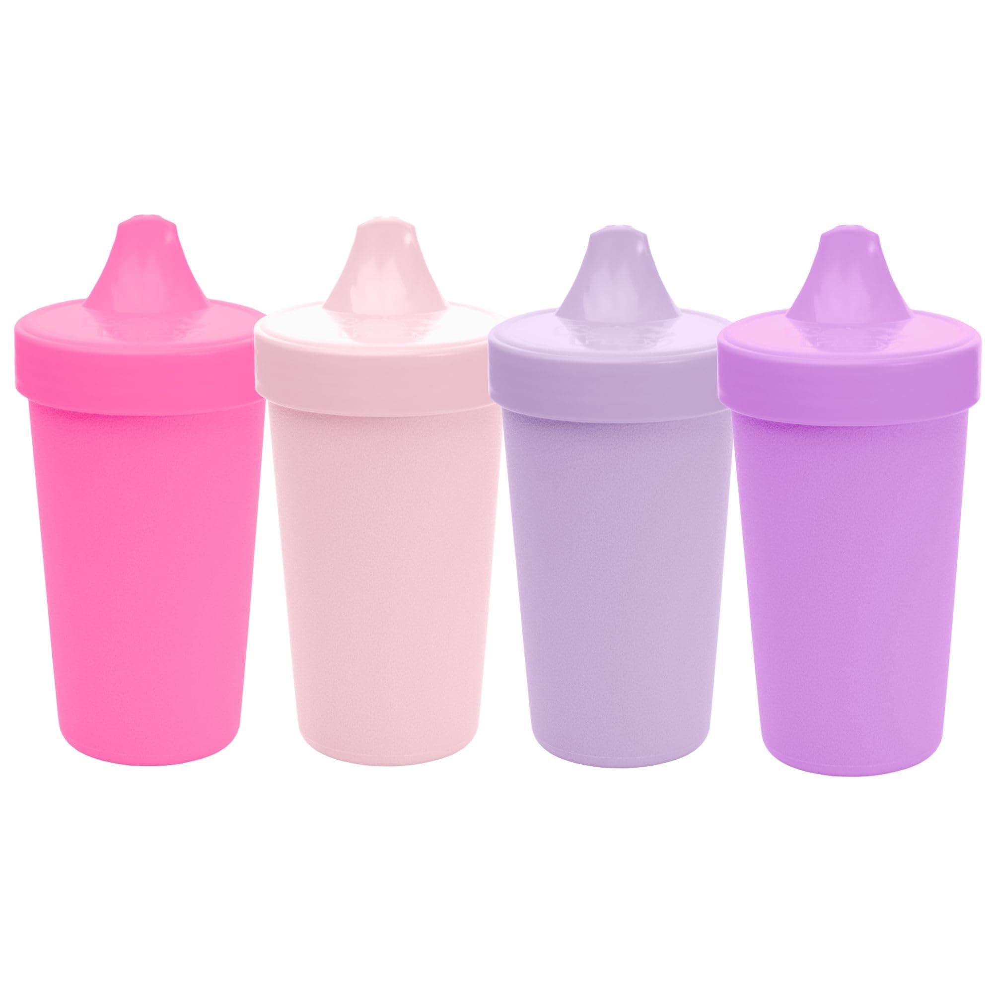Re-Play Spill-Proof Sippy Cups for Toddlers - Kids Reusable 10 Oz Set of 4, Dishwasher & Microwave Safe, Made in USA, Princess