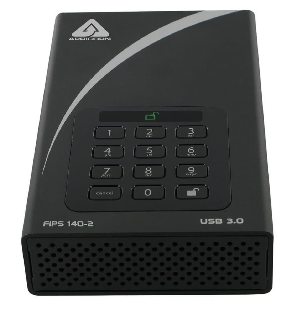Apricorn Aegis Desktop 6 TB FIPS 140-2 Validated 256-Bit Encrypted Hard Drive (ADT-3PL256F-6000)