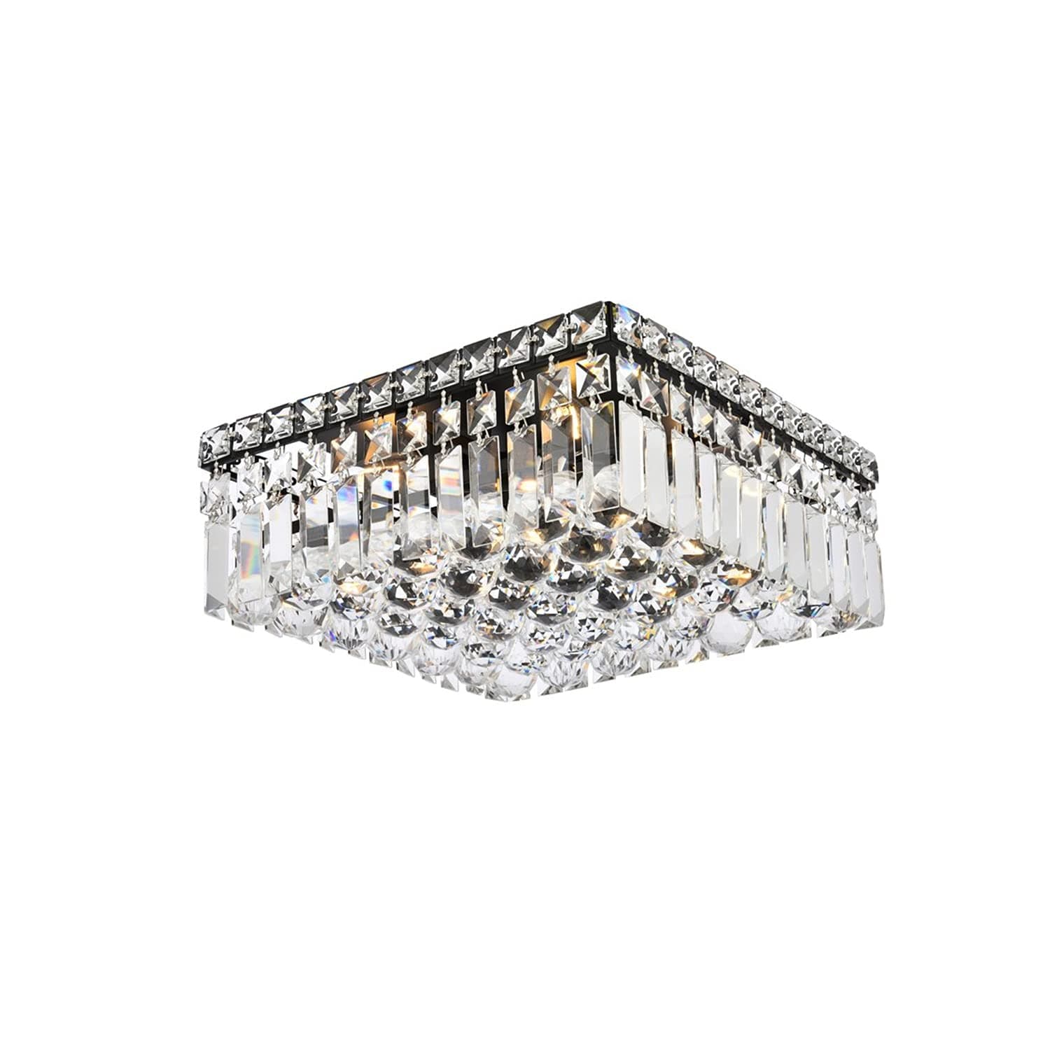 Elegant Lighting Value Maxime 12 inch Black Flush Mount