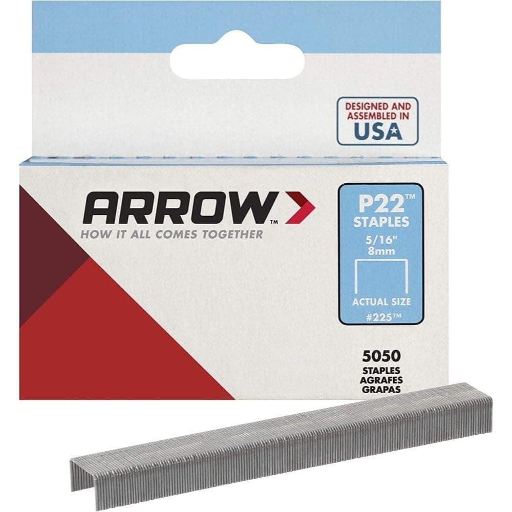 Set of 4 Arrow Fastener 225 5/16" P22 Staples