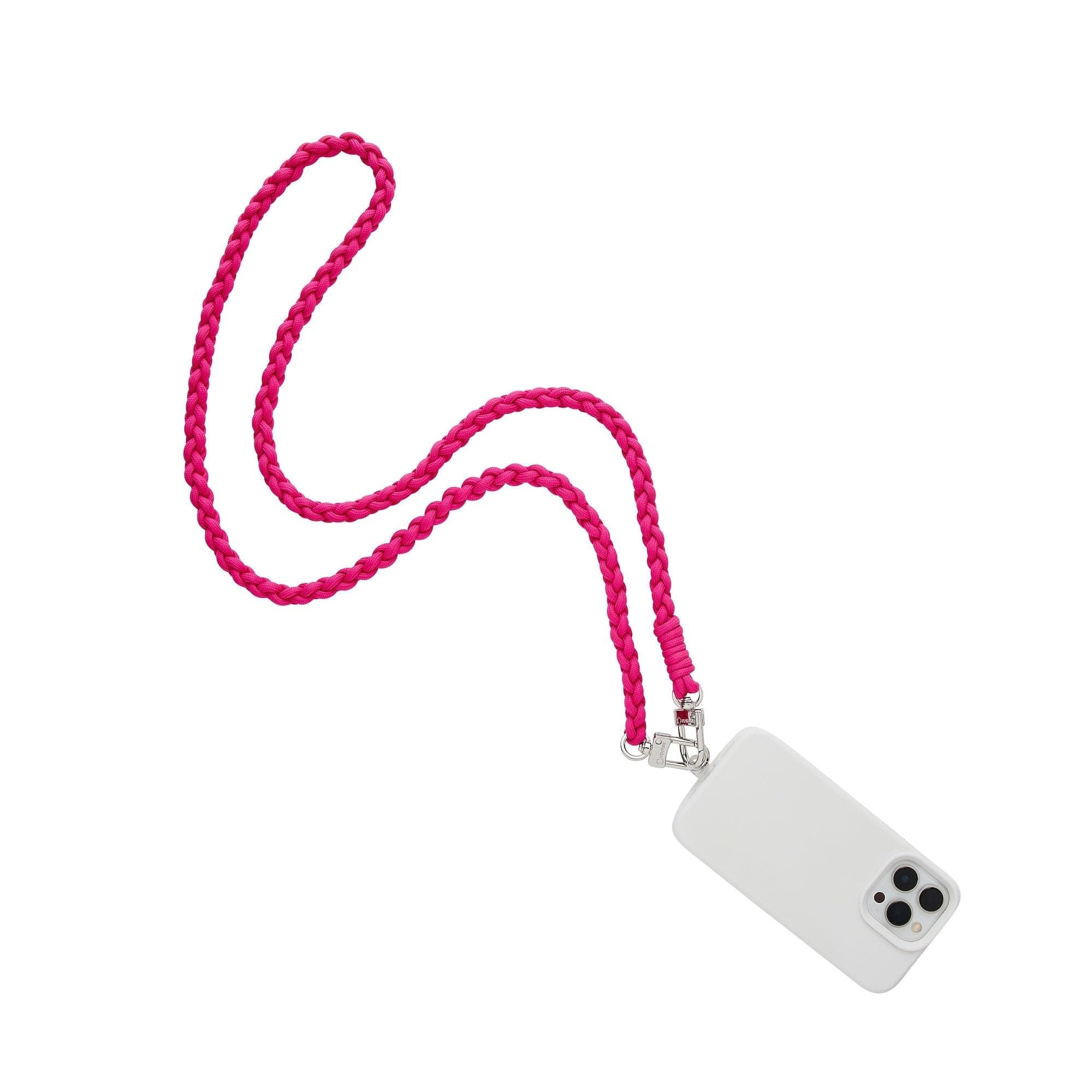 Oventure Luxury Phone Crossbody – Wearable Phone Chain Strap | Hands-Free Purse Strap & Gift for Women, Pink, 50in