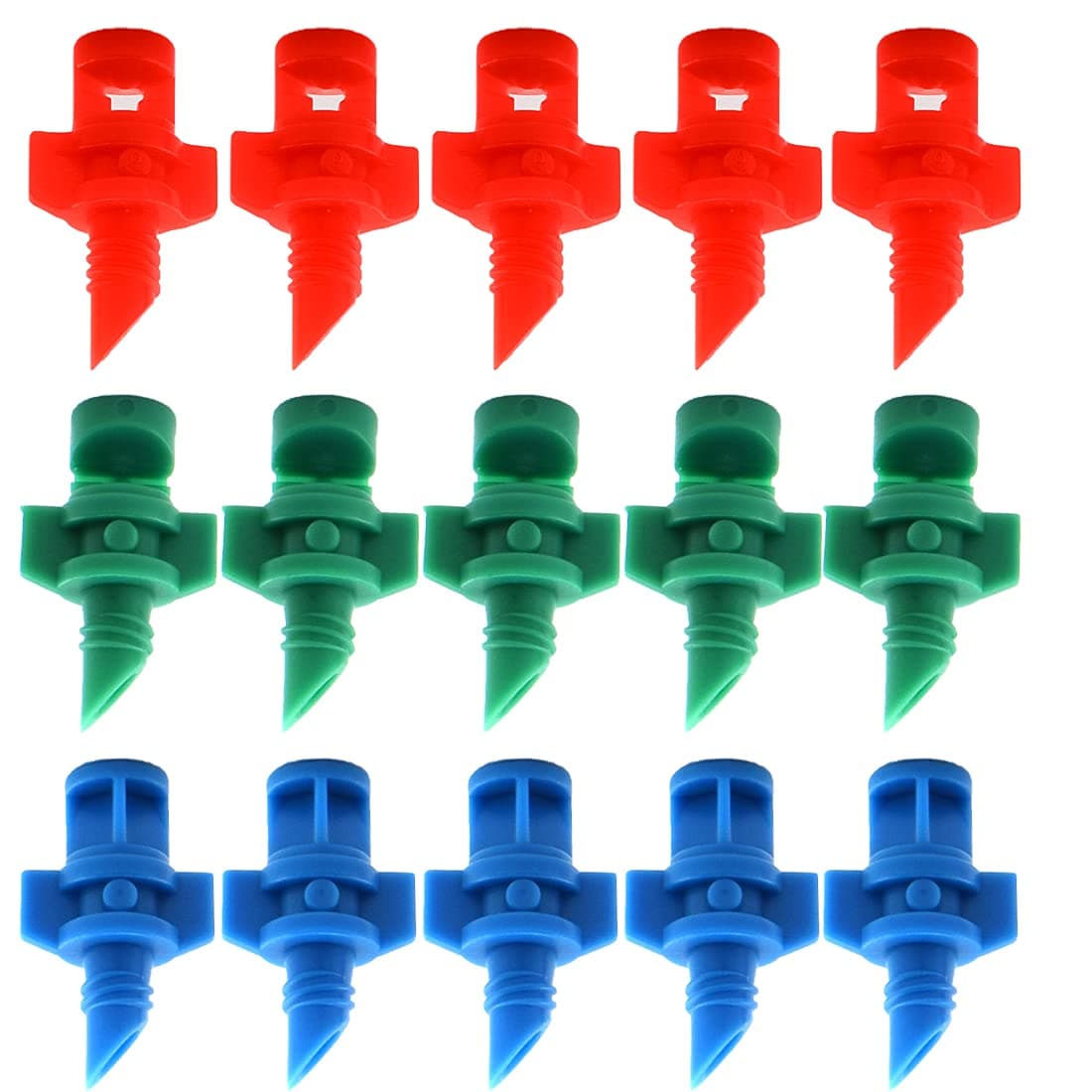 MARRTEUM Micro Atomizing Garden Sprinkler Nozzle, 90/180/360 Degree Refraction Micro Water Spray Misting Nozzle for Garden Lawn Water Spray Misting Sprinkler Irrigation System [Pack of 120]