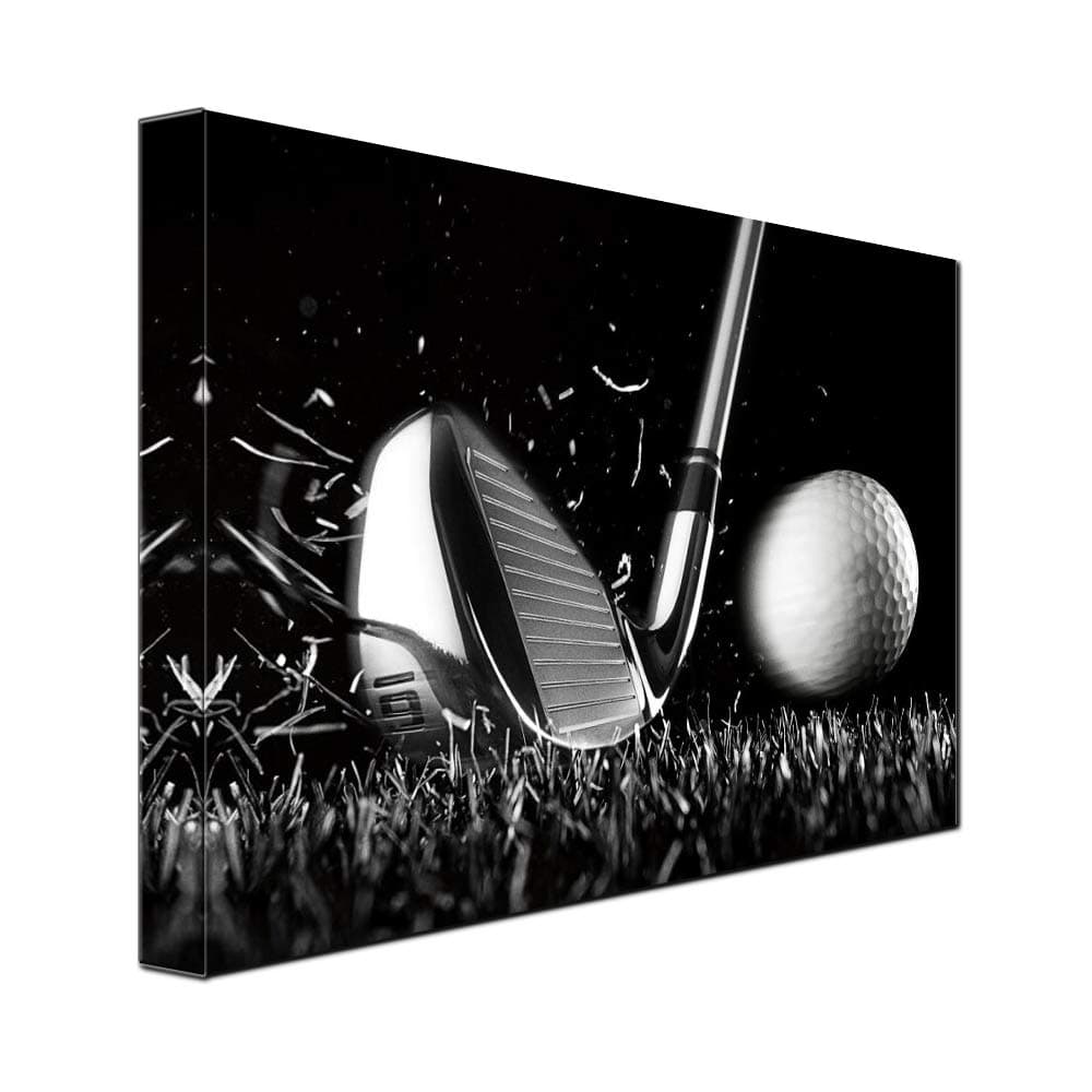 Minimalist Sport Golf Course Black Artwork Home Decor Canvas Wall Art