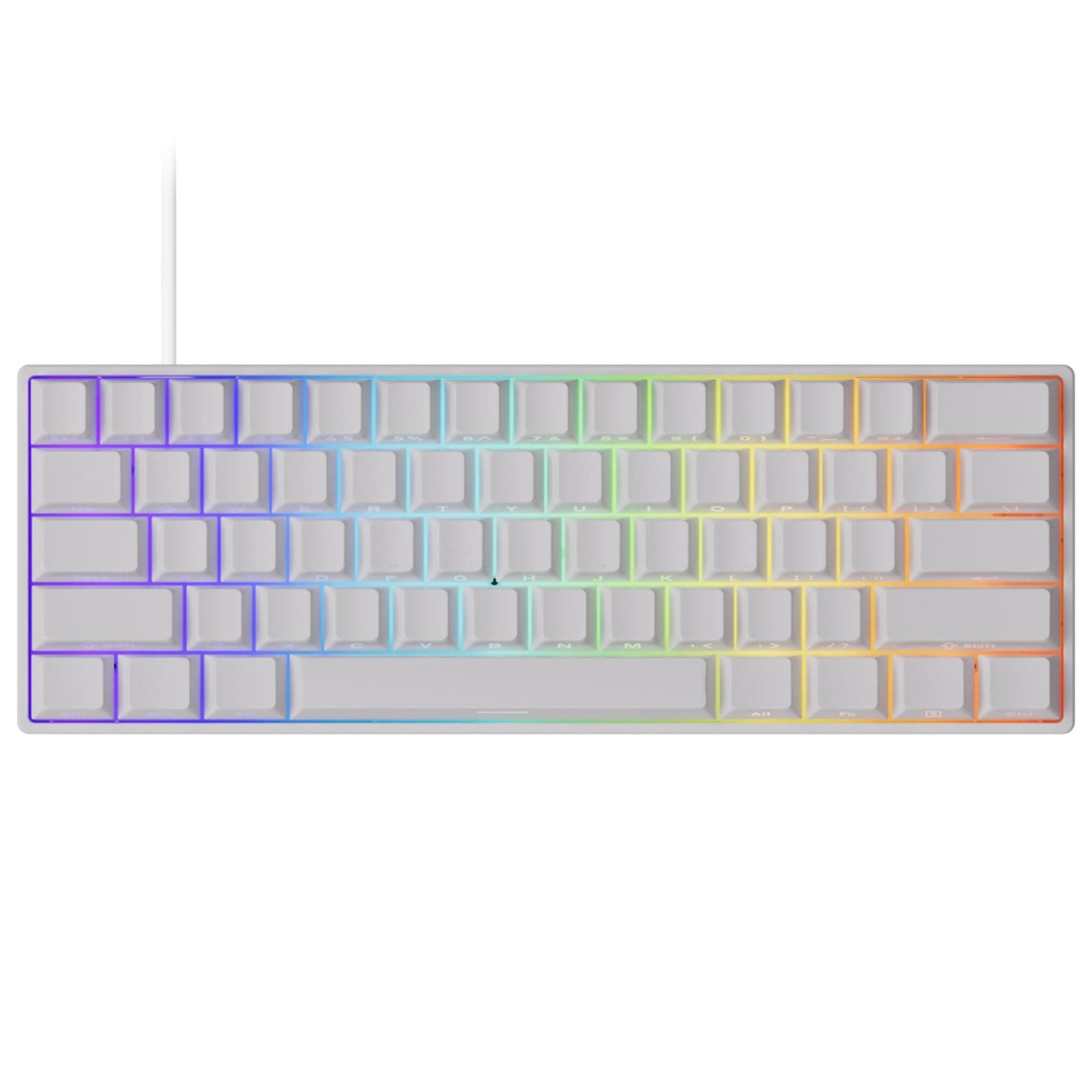 MonsGeek FUN60 Pro SP Wired Model, HE Sensor, 0.01 mm Rapid Trigger, Magnetic Switch, English Layout, Numeric Keyless, Side Print, Wired 8K, Hot-Swap, SnapKeys (SOCD), ARGB Compatible