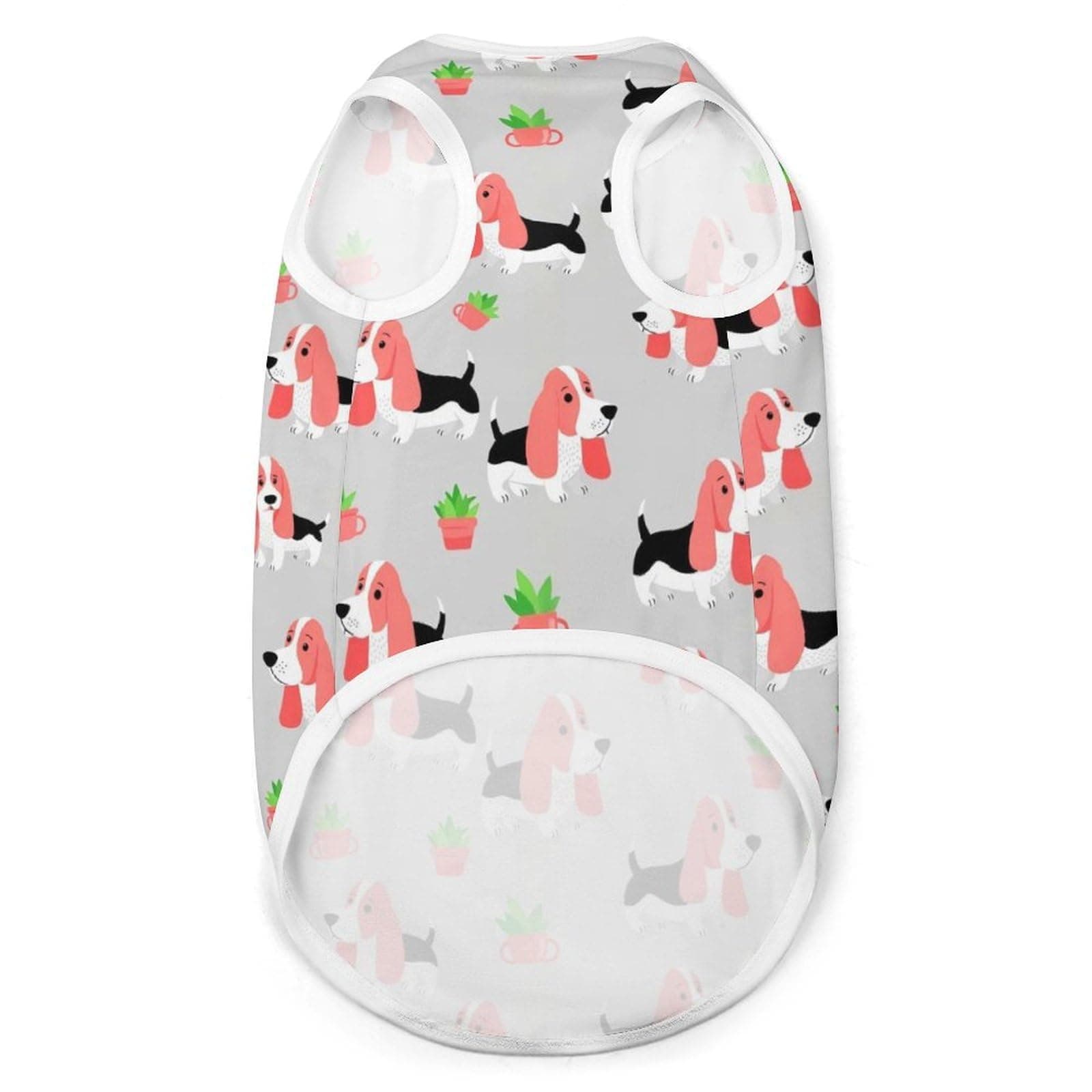 Winter Dog Cat Clothes Stylish Pet Vest Outfit Basset Hound Lightweight Dog T-Shirts for Cats Kitten Puppy Small Dogs