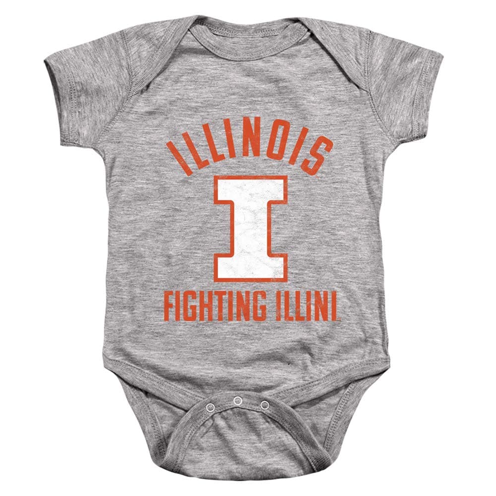 University of Illinois Official UIUC Logo Unisex Infant Snap Suit for Baby,Navy, 24 Months
