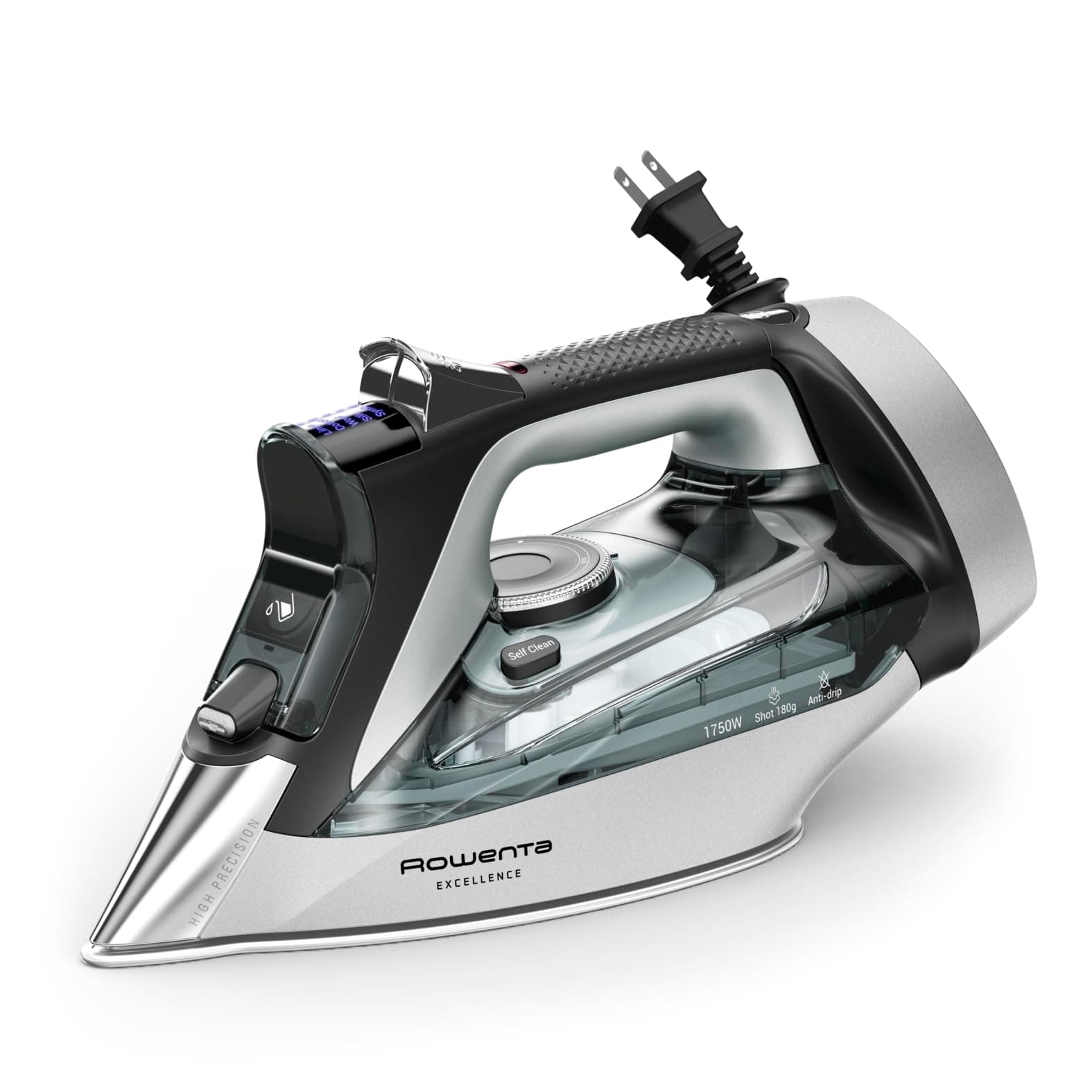 Rowenta Focus Excellence Steam Iron for Clothes, 1750W, Cordreel, DW5432
