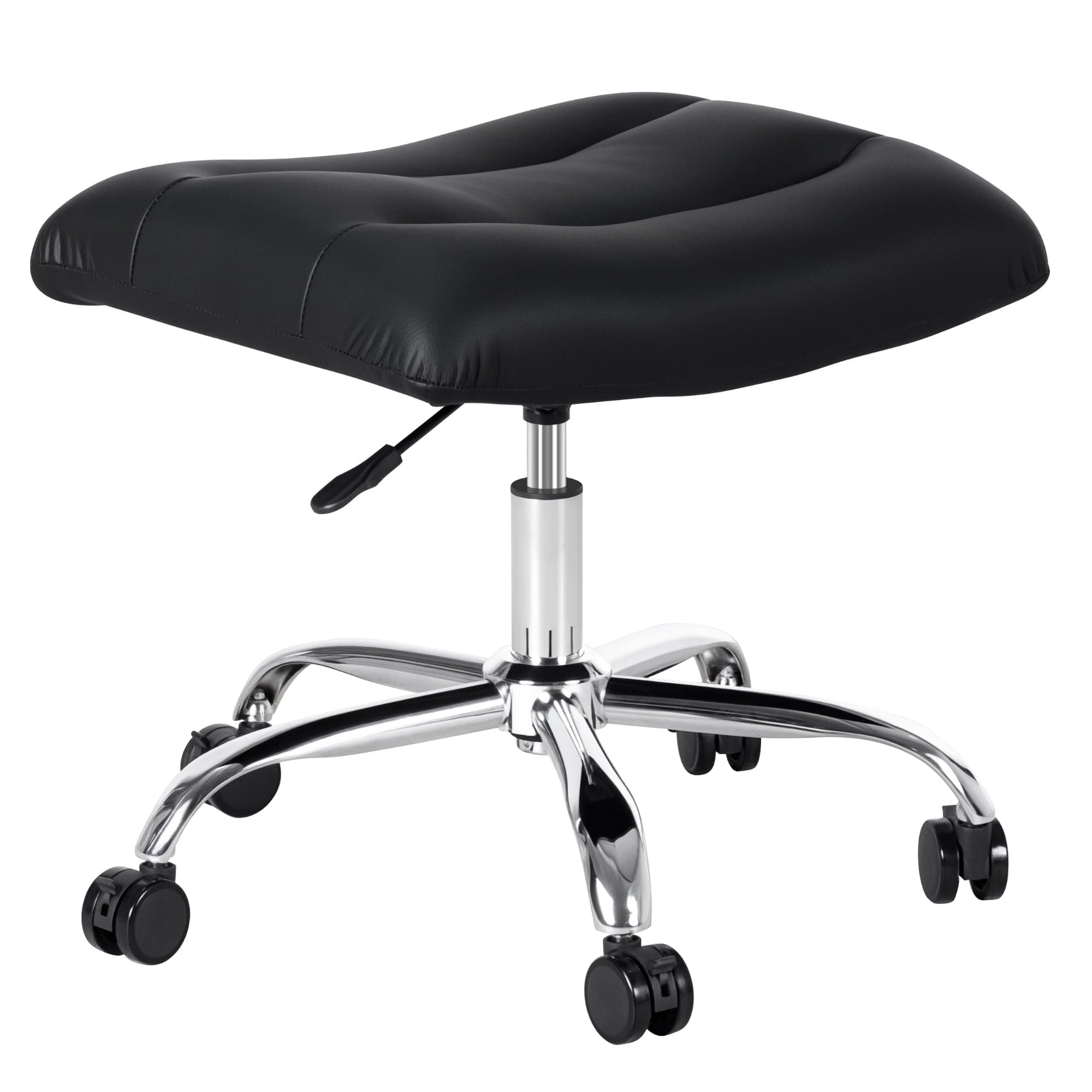 Frassie Adjustable Rolling Foot Rest Stool Ottoman Under Desk Gaming/Office