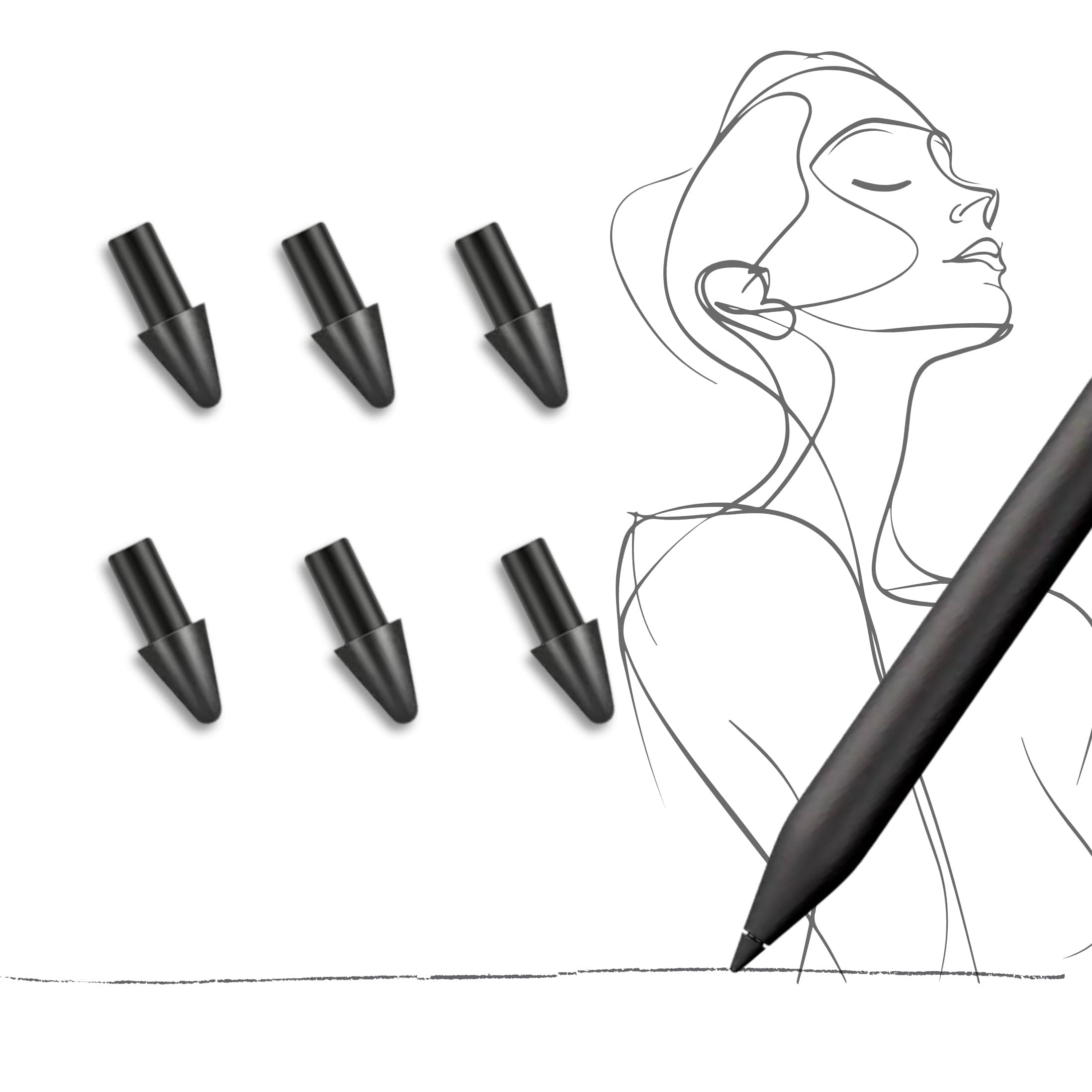 Carbon-Filled Marker Tips for Remarkable Paper Pro Pen | Marker Plus - 10-Pack Premium Marker Nibs with Paper-Like Writing, Smooth Digital Writing & Sketching (10-Pack)