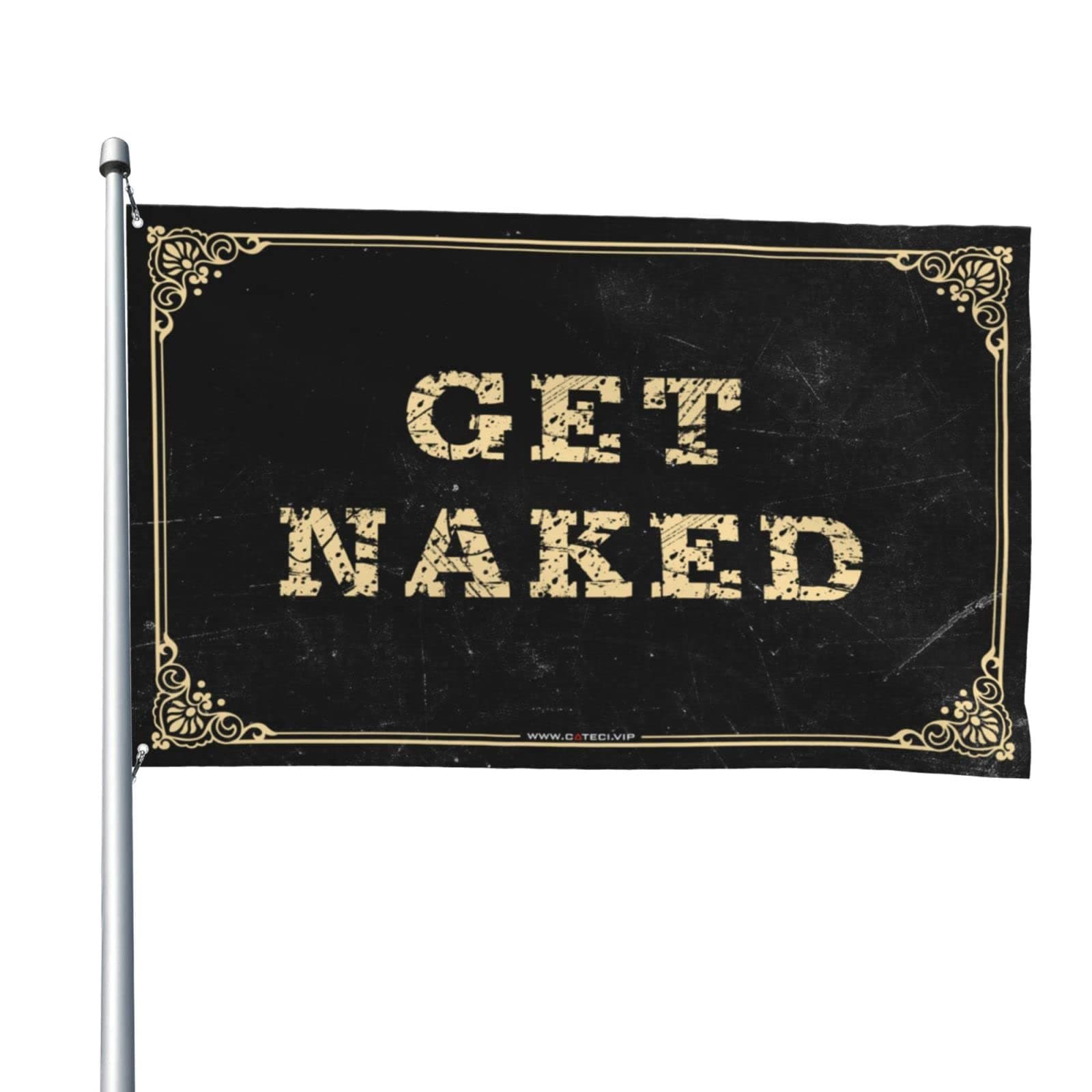 Flags for Bedroom Funny Get Naked Flag Summer Flag Manny Flag ( Size : 30X45CM )