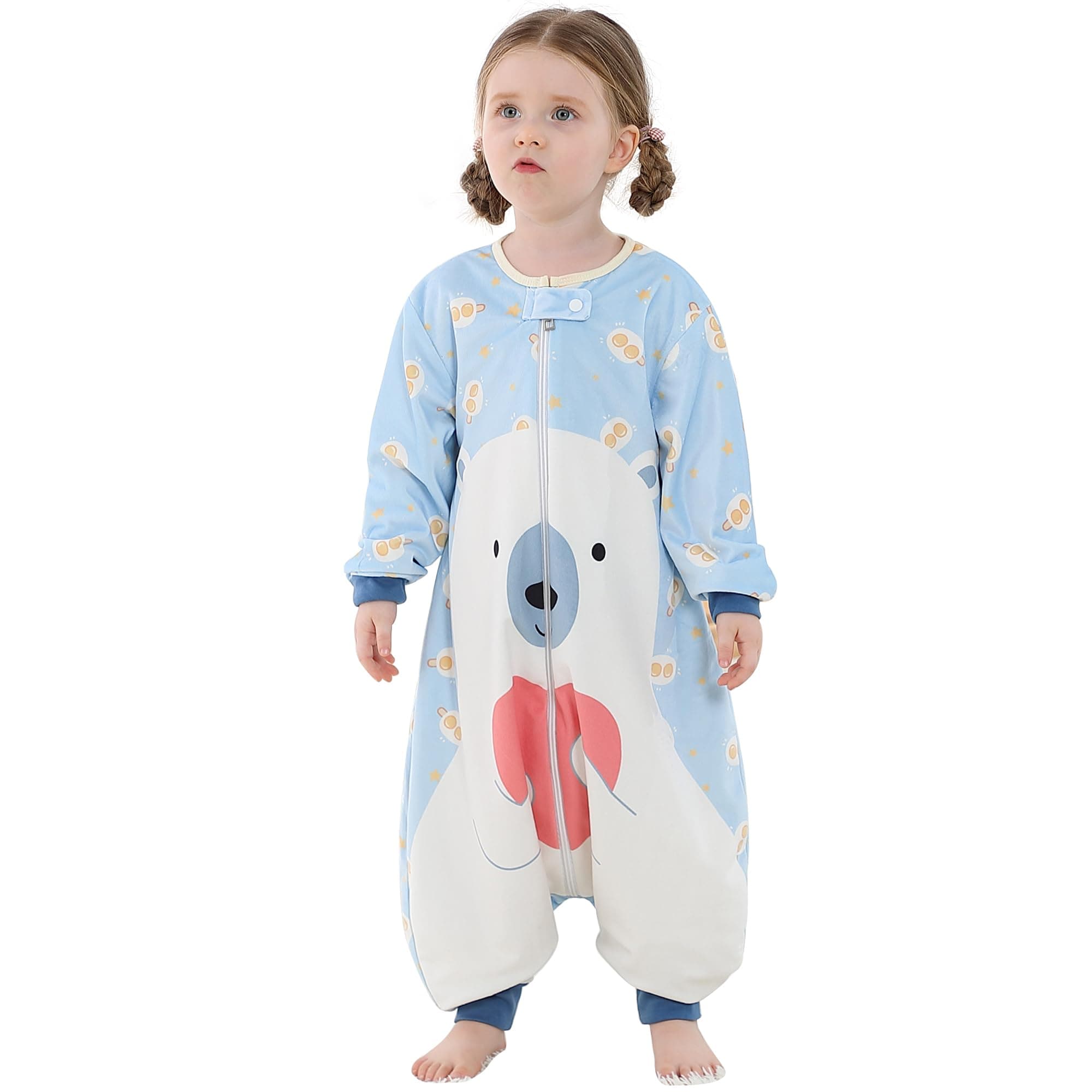 MICHLEY Baby Sleeping Bag Sack Infant Swaddle Wearable Blanket,Bear,3-5T