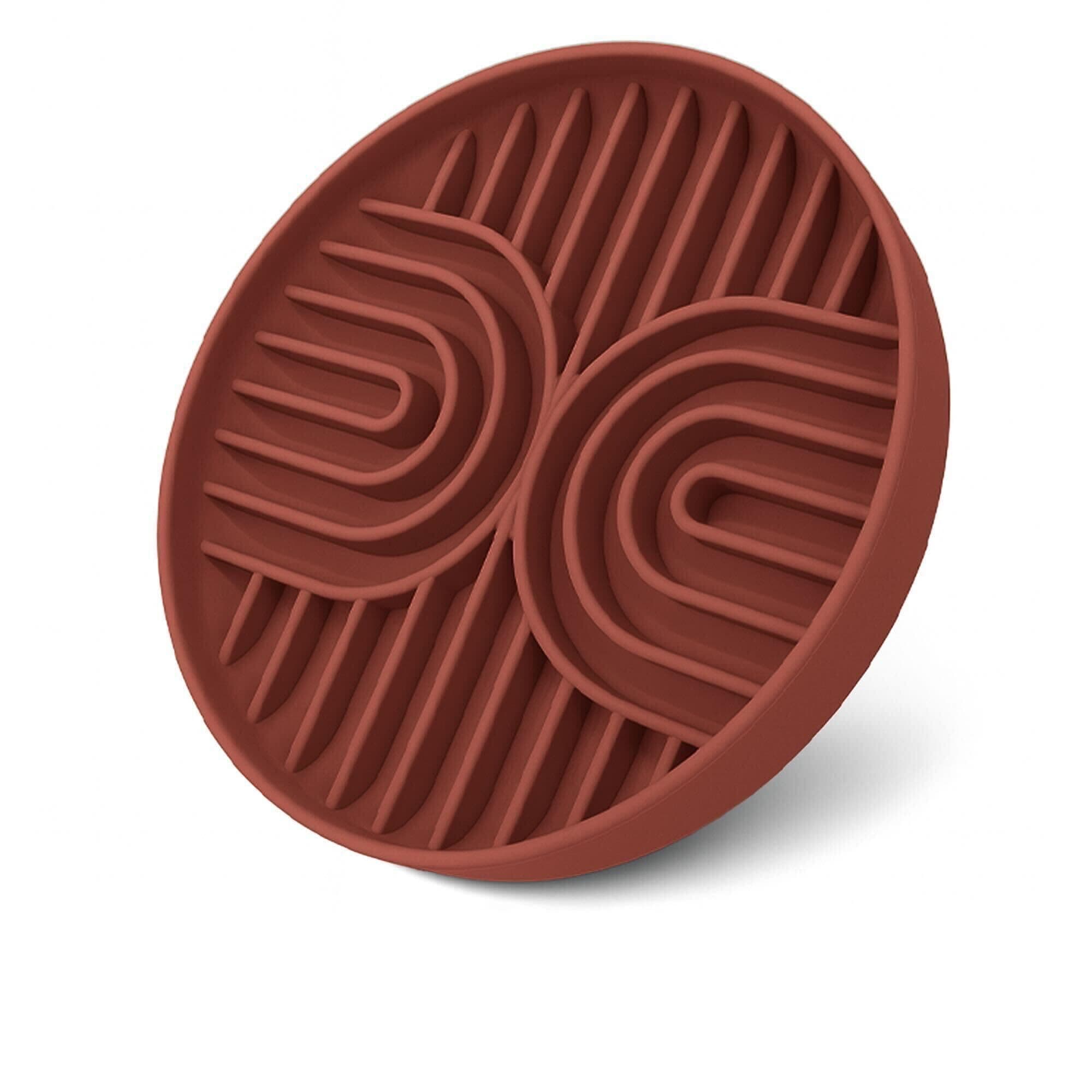 Slow Feeder Dog Bowl, Machine Washable (Mocha, Single Pack)