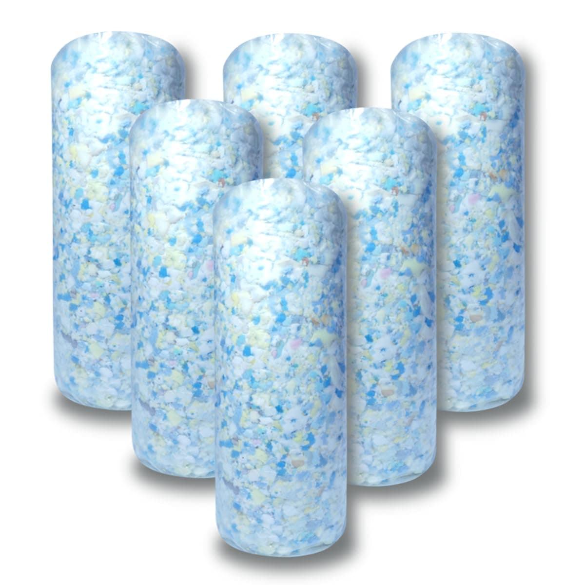 BOXIN 30lbs Shredded Memory Foam Filling for Bean Bag Filler, Soft and Convenient Pillow Stuffing Foam for Couch Cushion, Dog Bed, Chair, Arts & Crafts, Added Gel Particles