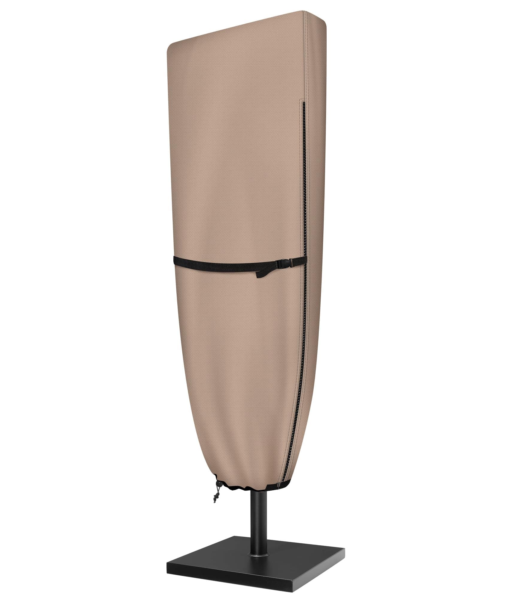 ULTCOVER Patio Parasol 600D Waterproof Outdoor Market Extra Large Umbrella Cover - Fits Double-Sided Umbrella 13-15 Feet