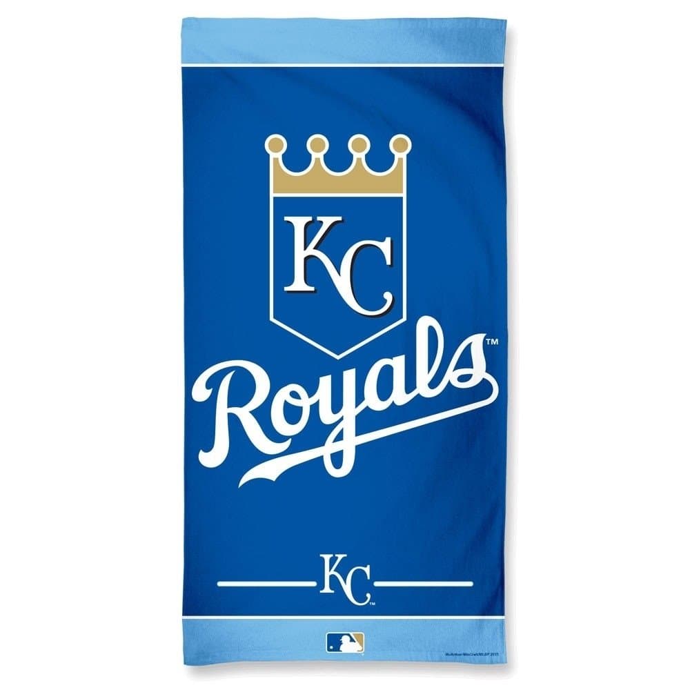 MLB Kansas City Royals Fiber Beach Towel, 9lb/30 x 60
