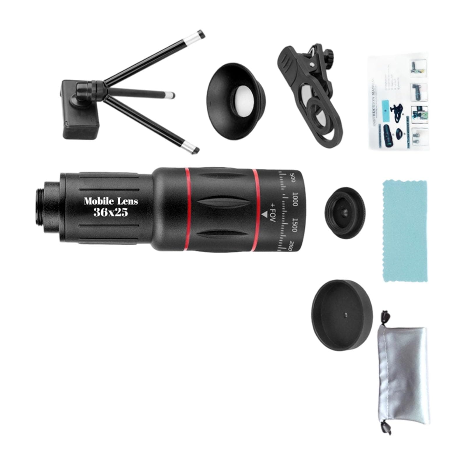 Telephoto Lens for Most Phones Picture Video Taking Clip, 36X25