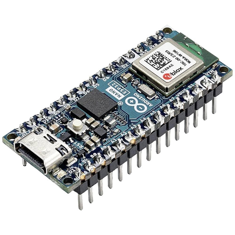 Arduino Nano ESP32 with Headers [ABX00083]  ESP32-S3, USB-C, Wi-Fi, Bluetooth, HID Support, MicroPython Compatible for IoT & Embedded Projects
