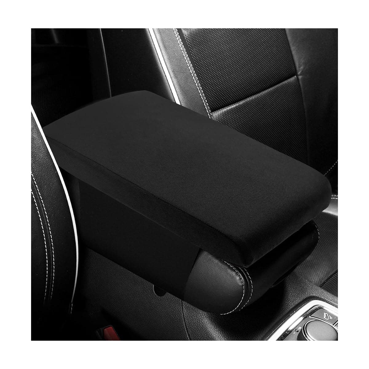 MUQIDA Car Center Console Pad, Memory Foam Center Console Cover Automotive Armrest Cushion, Soft Breathable Vehicle Arm Rest Seat Box Cover Protector, Interior Car Accessories