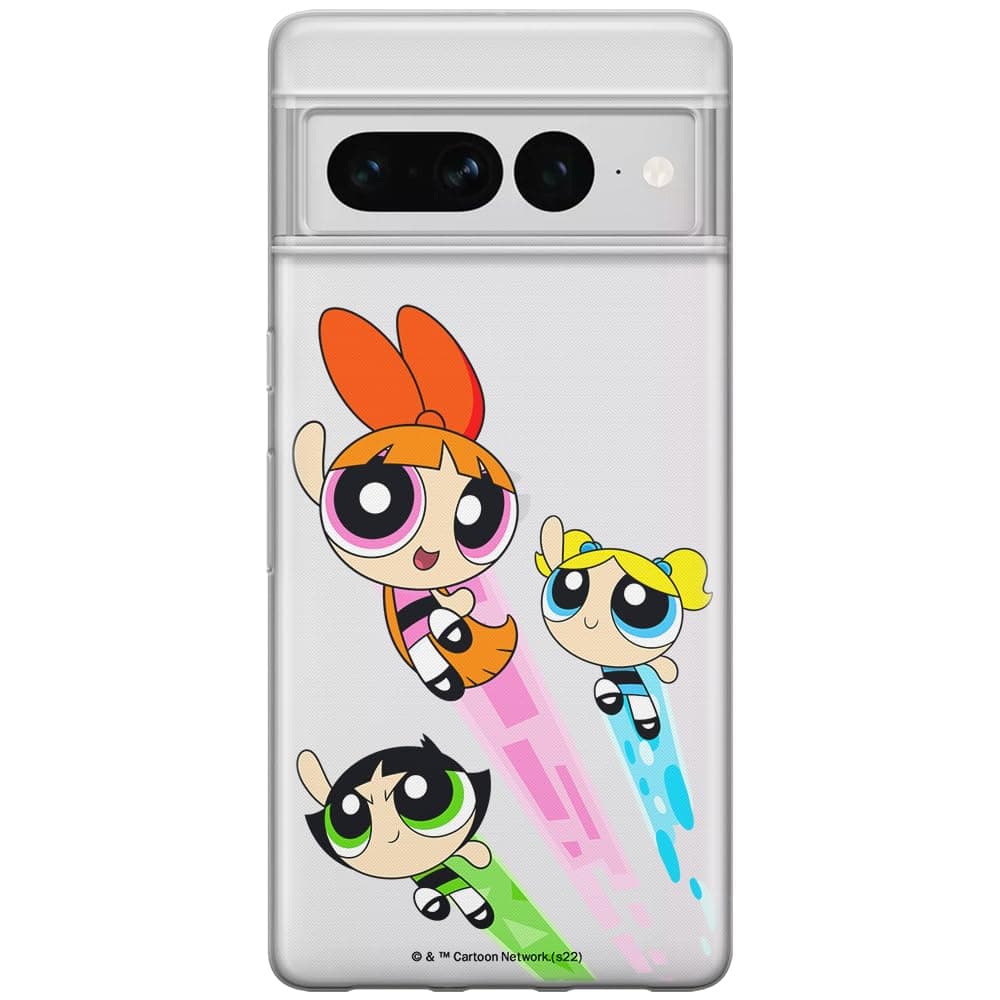 ERT GROUP Mobile Phone Case for Google Pixel 7 PRO Original and Officially Licensed The Powerpuff Girls Pattern 032 Perfectly Adapted to the Shape of the Mobile Phone, Partially Transparent