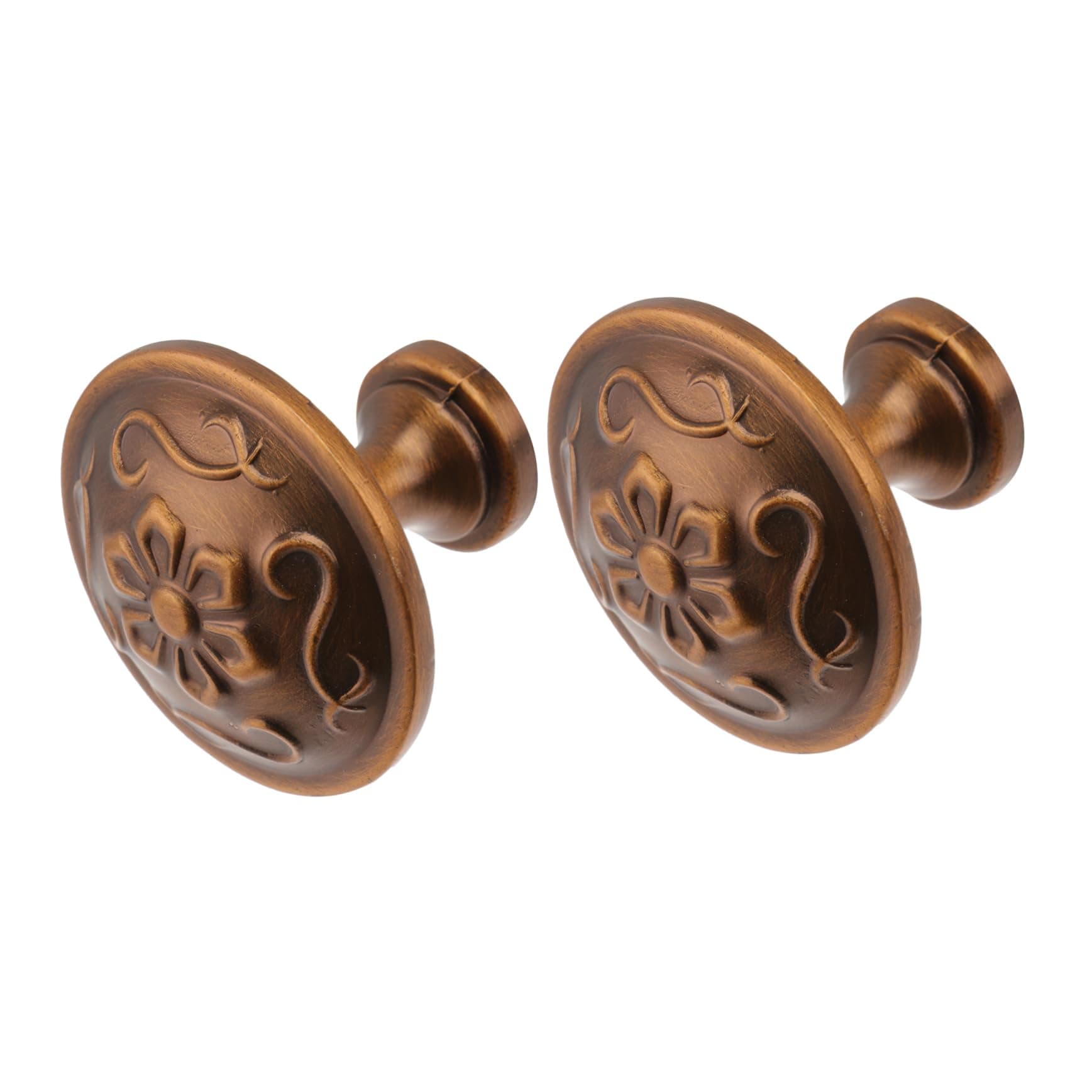 Tofficu 2pcs Brass Pull Handle Modern Bronze Cabinet Knobs for Wardrobe Furniture Durable Easy to Install Elegant Design