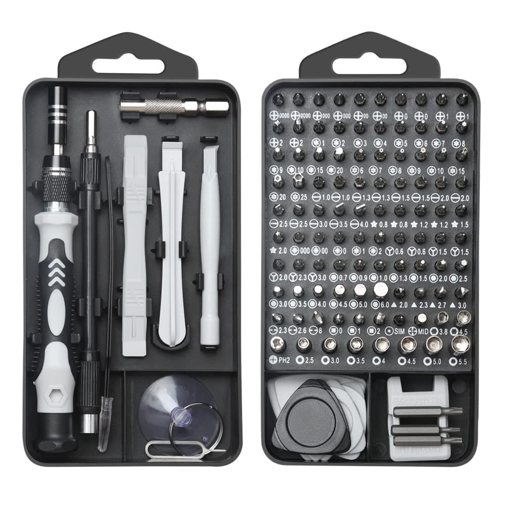 Precision Screwdriver Set, Lifegoo 122pcs Magnetic Repair Tool Kit for iPhone Series/Mac/iPad/Tablet/Laptop/Xbox Series/PS3/PS4/Nintendo Switch/Eyeglasses/Watch/Cellphone/PC/Camera/Electronic