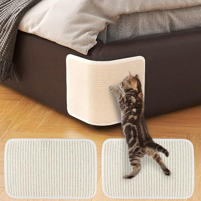 Cat Scratching Pad Natural Sisal Sofa Bed Corner Furniture Protector