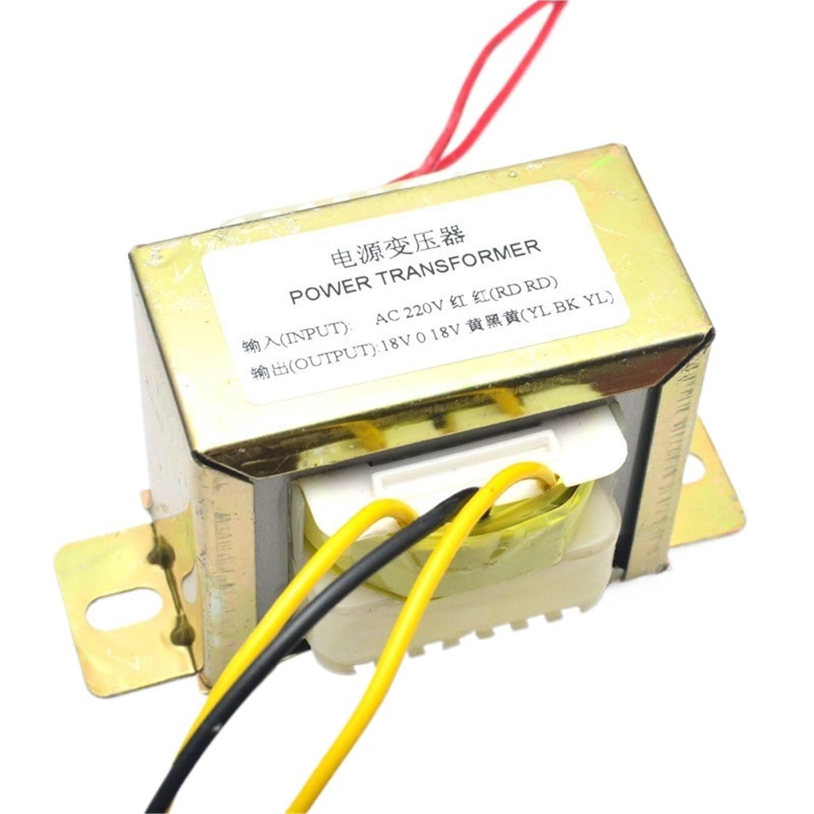 1PCS Dual ac 18v 50W Square Transformer for preamplifer amplifer Tone Board use 110V 220V(110V)