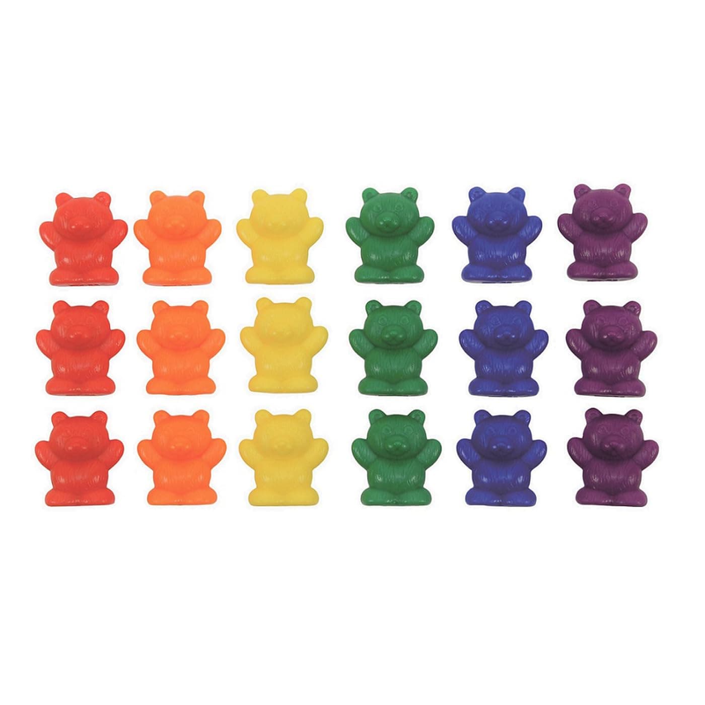 EAI Education Bear Counters: 4 Grams: 6 Colors - Set of 132 in a jar