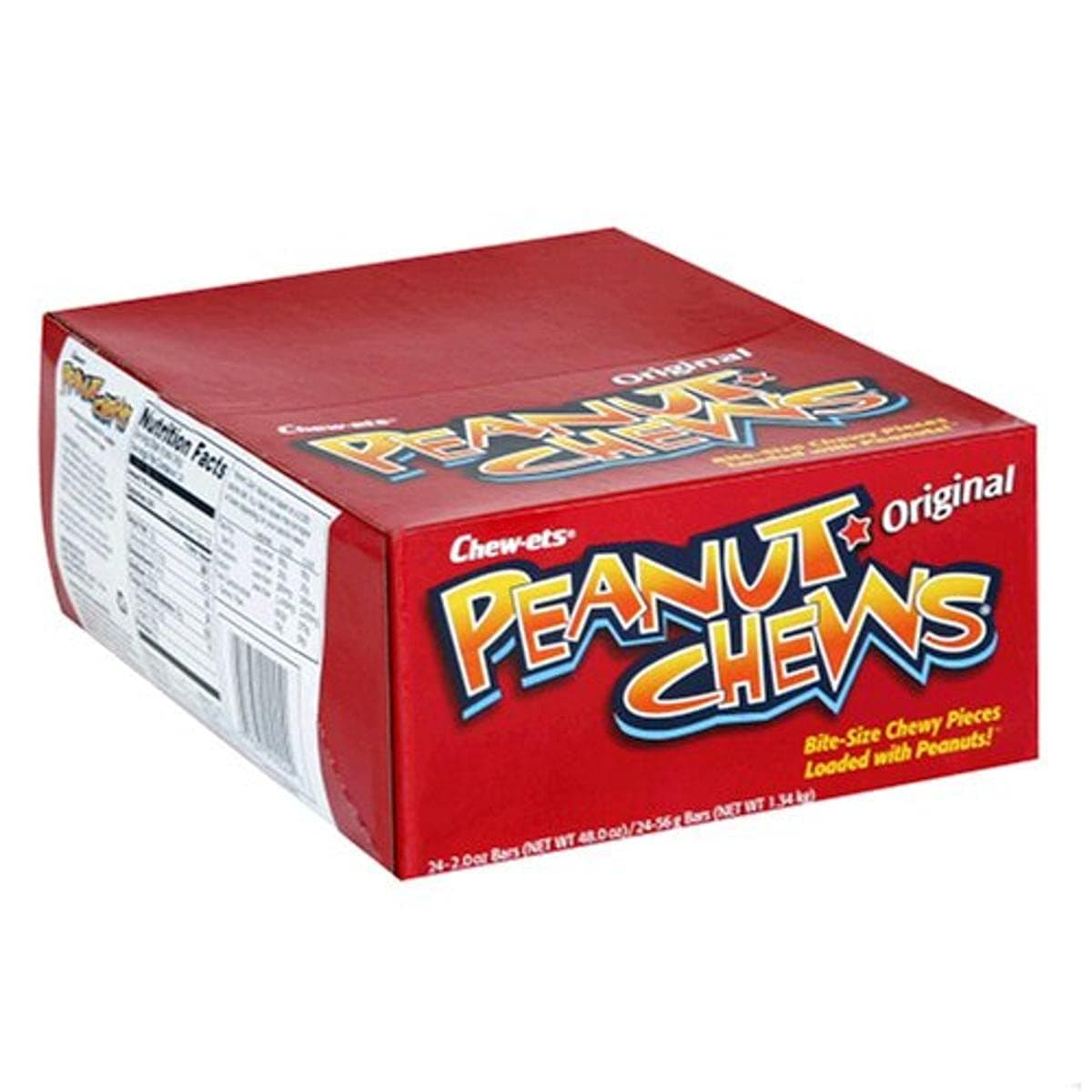 Chew-Ets Goldenberg's Peanut Chews Original Dark Bars, 24 Count