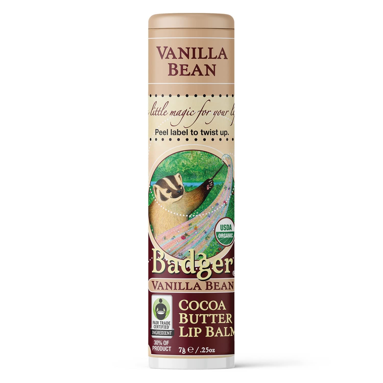 Badger Balms Vanilla Bean Lip Balm 7 Grams