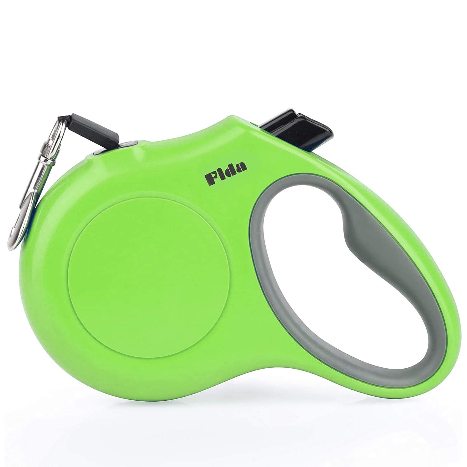 Fida Retractable Dog Leash, 10ft Heavy Duty Pet Walking Leash for X-Small Dog or Cat up to 18 lbs, Tangle Free. One-Hand Brake (X-Small, Green)