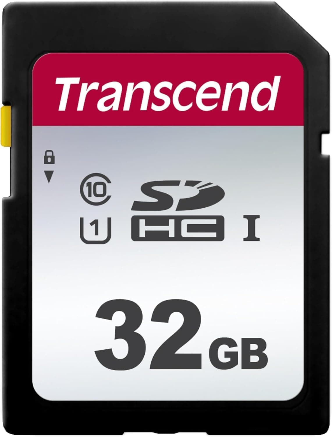 Transcend SDC300S 32GB SDHC SD Card, Compatible with DSLR Cameras/Digital Cameras/Trail Cameras/Camcorder, Up to 100MB/s, UHS-I U1, 1080p Full HD Video, Class 10 High-Speed Memory Card
