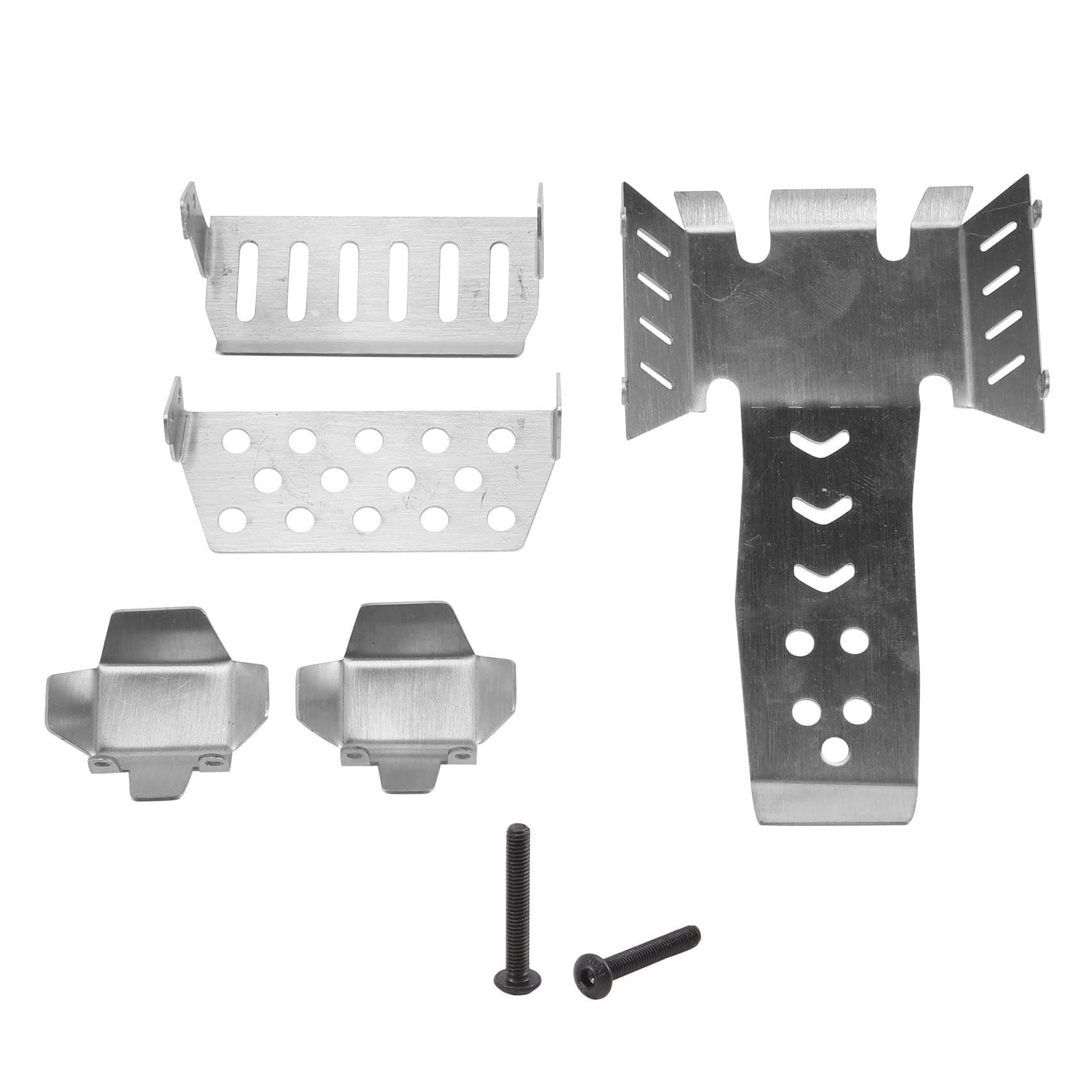Uziurl Stainless Steel Chassis Armor Axle Protector Skid Plate for Vanquish VS4-10 Phoenix VS410 RC Crawler Car Upgrade Parts