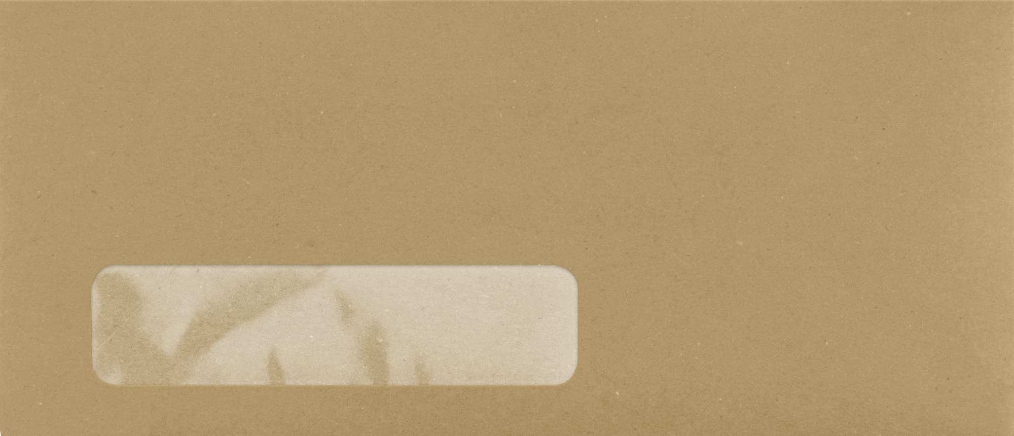 LUXPaper #10 Business Window Envelopes | 4 1/8" x 9 1/2" | Grocery Bag Brown | 70lb. Text | 250 Qty