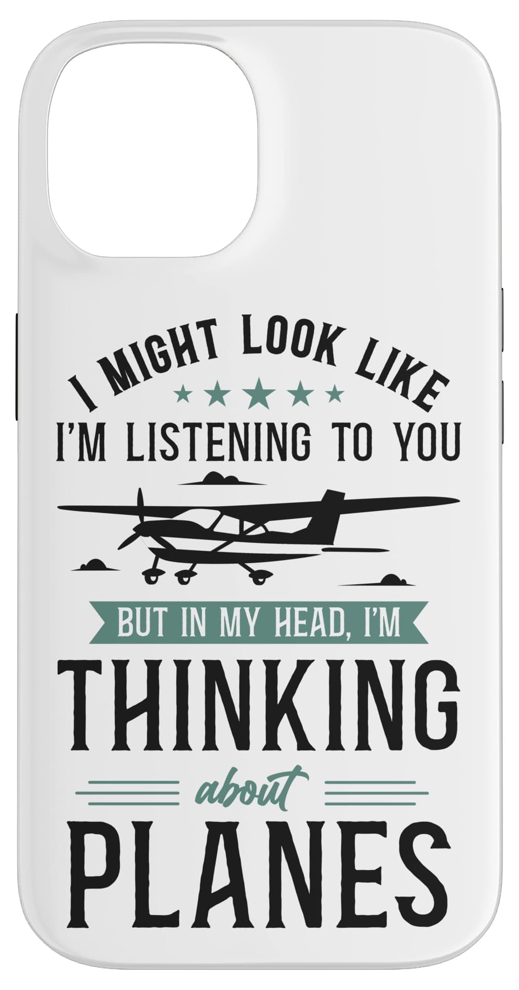 Airplane Pilot Vintage I Might Look Like I'M Listening To Case for iPhone 14