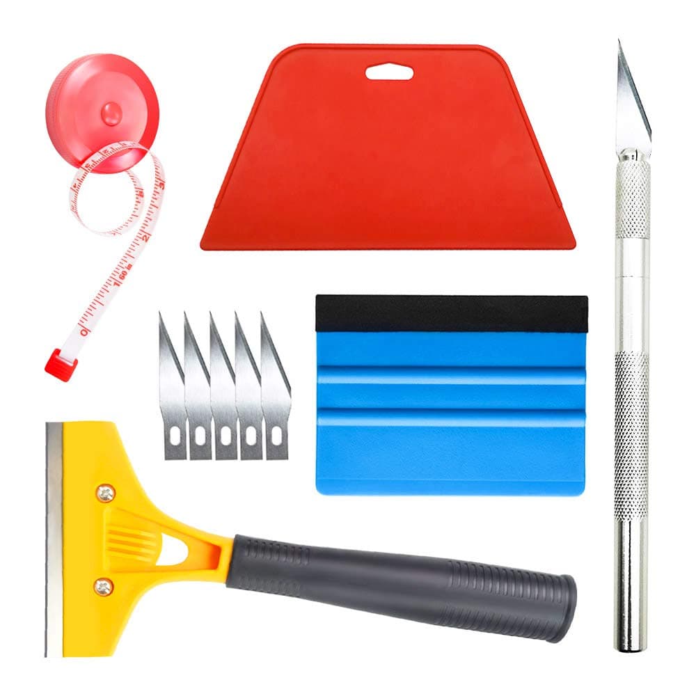 Wallpaper Smoothing Tool with 8" Scraper for Contact Paper Adhesive Vinyl