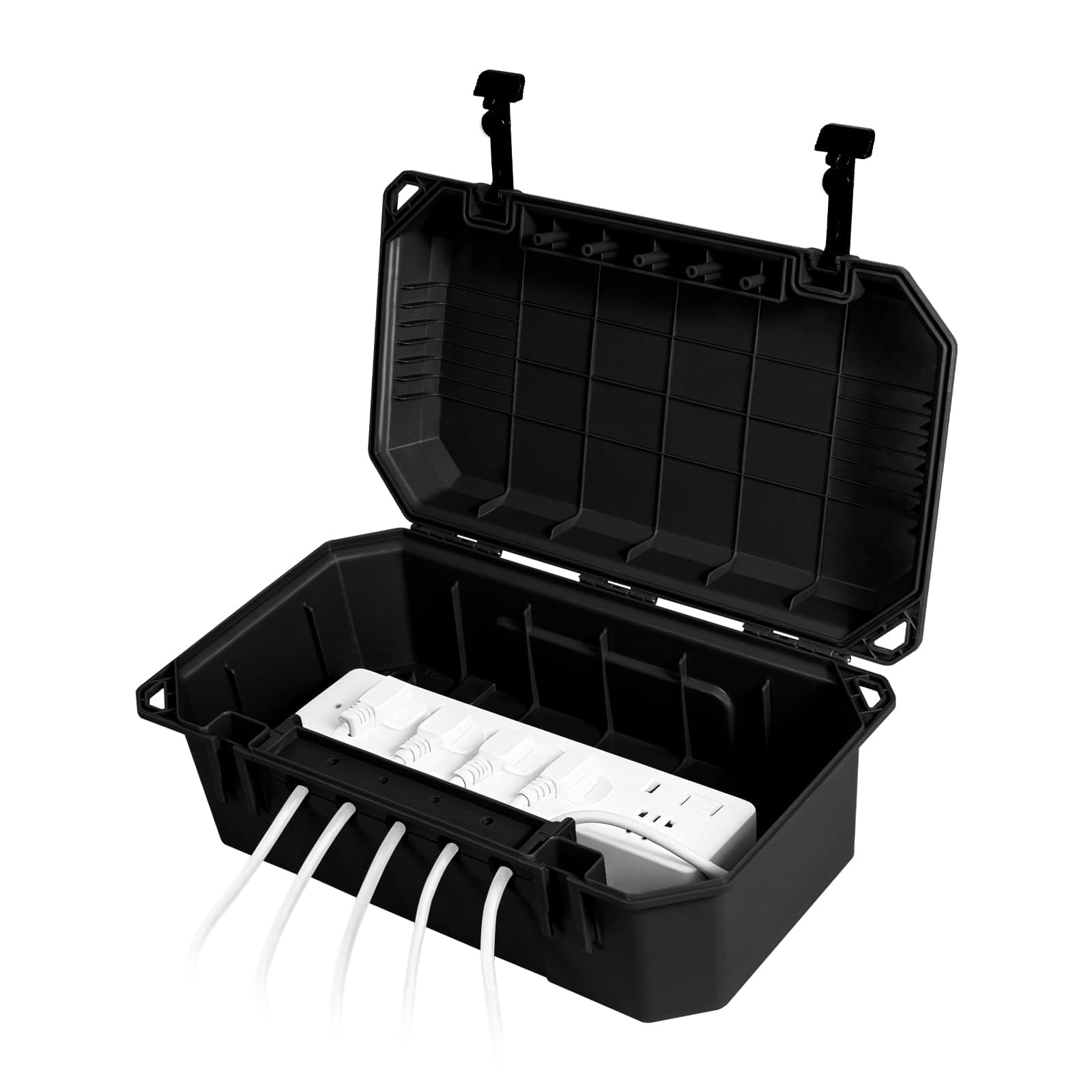 WELKIN Heavy-Duty Outdoor Electrical Box, 15.3 x 8.9 x 5.4 in, IP54, Black
