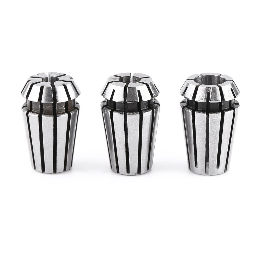ER11 CNC Collet, 3Pcs 1/8 inch (3.175mm) 4mm 6mm Spring Collet Workholding Engraving Collet Milling Lathe Tool