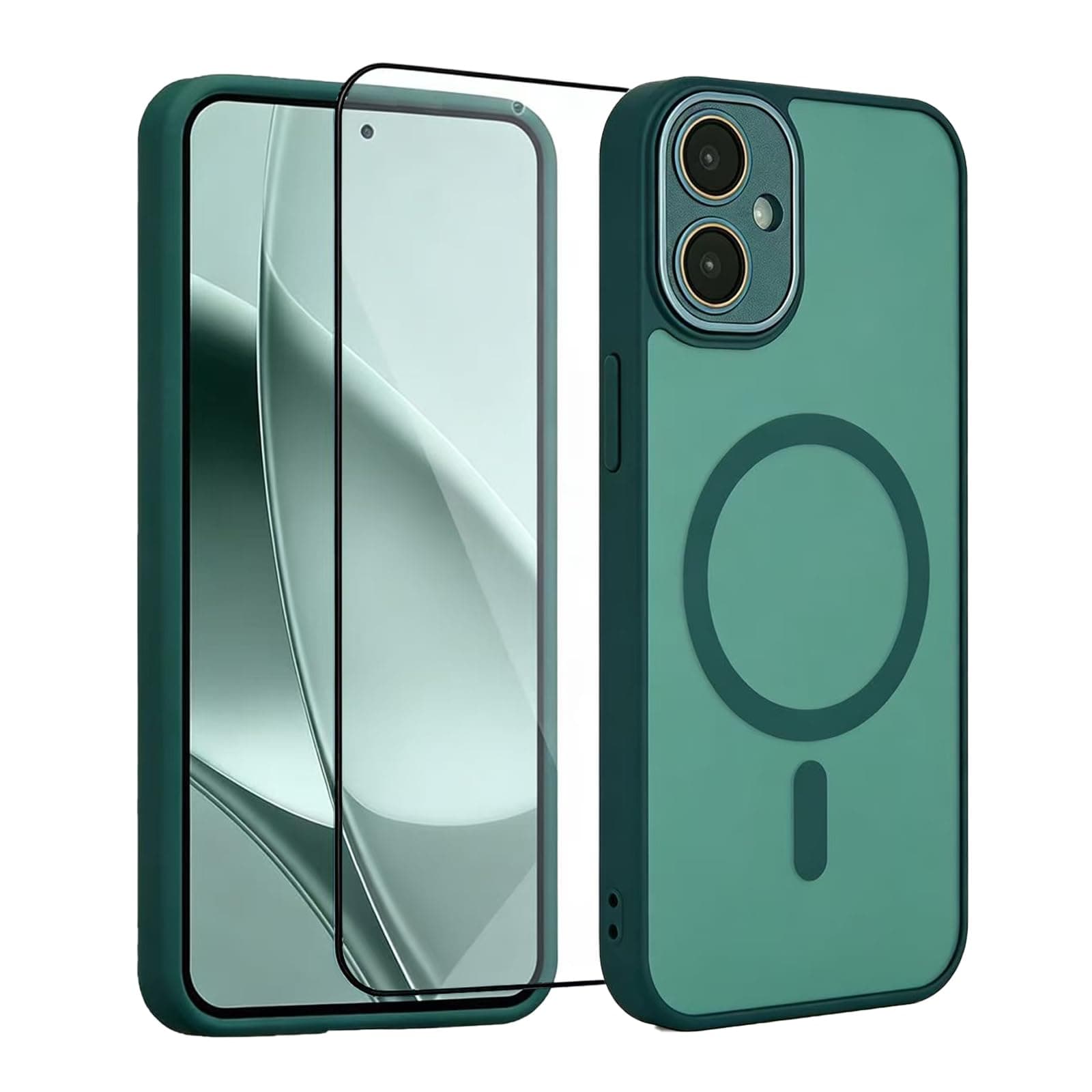 Qlizyes Magnetic for Samsung Galaxy A05 Phone Case with Screen Protector