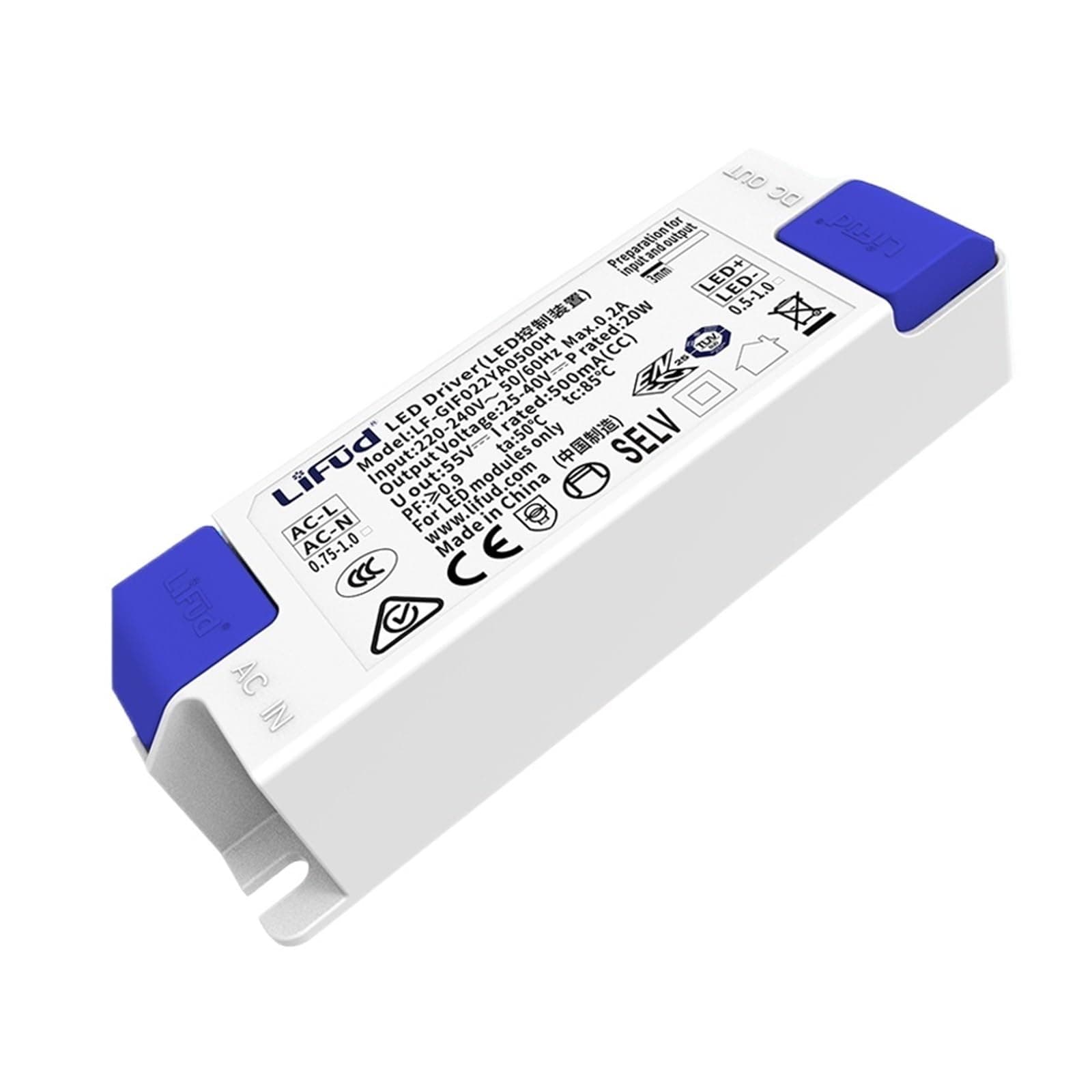 Flicker Free LED Driver 450mA 25-40V 11-18W LF-GIF022YA0450H LED Lighting Power Supply Indoor LED Light Driver